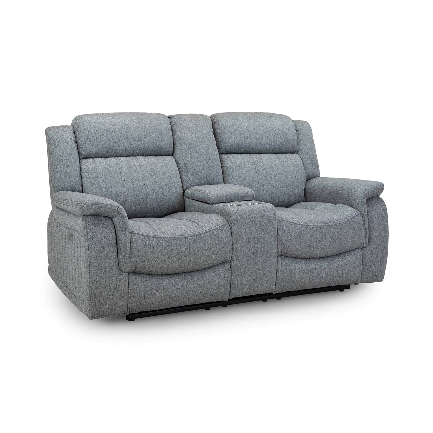 Hamlet 2 Seater Recliner Sofa in Grey - front angle view (7023948791872)