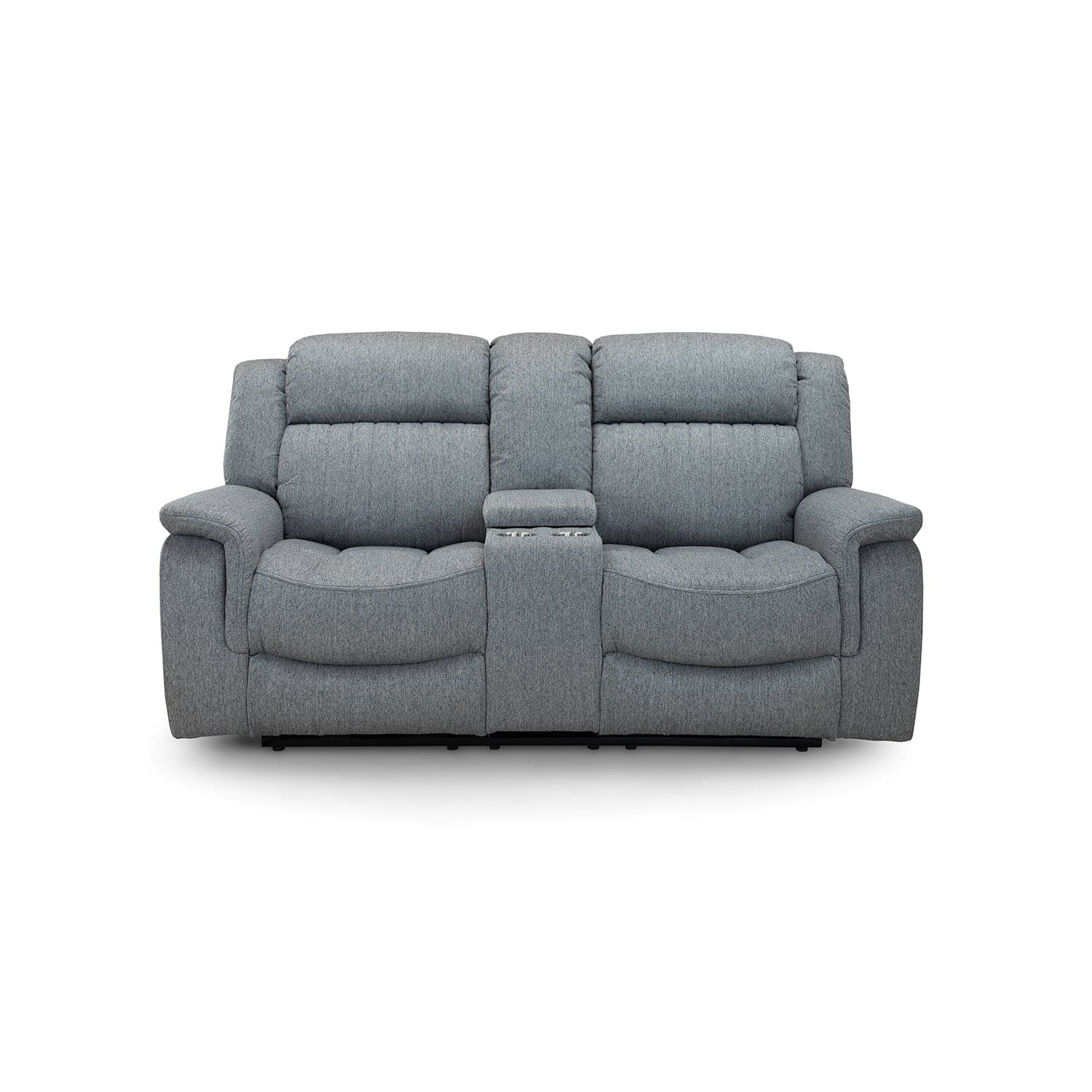 Hamlet 2 Seater Recliner Sofa in Grey - front view (7023948791872)
