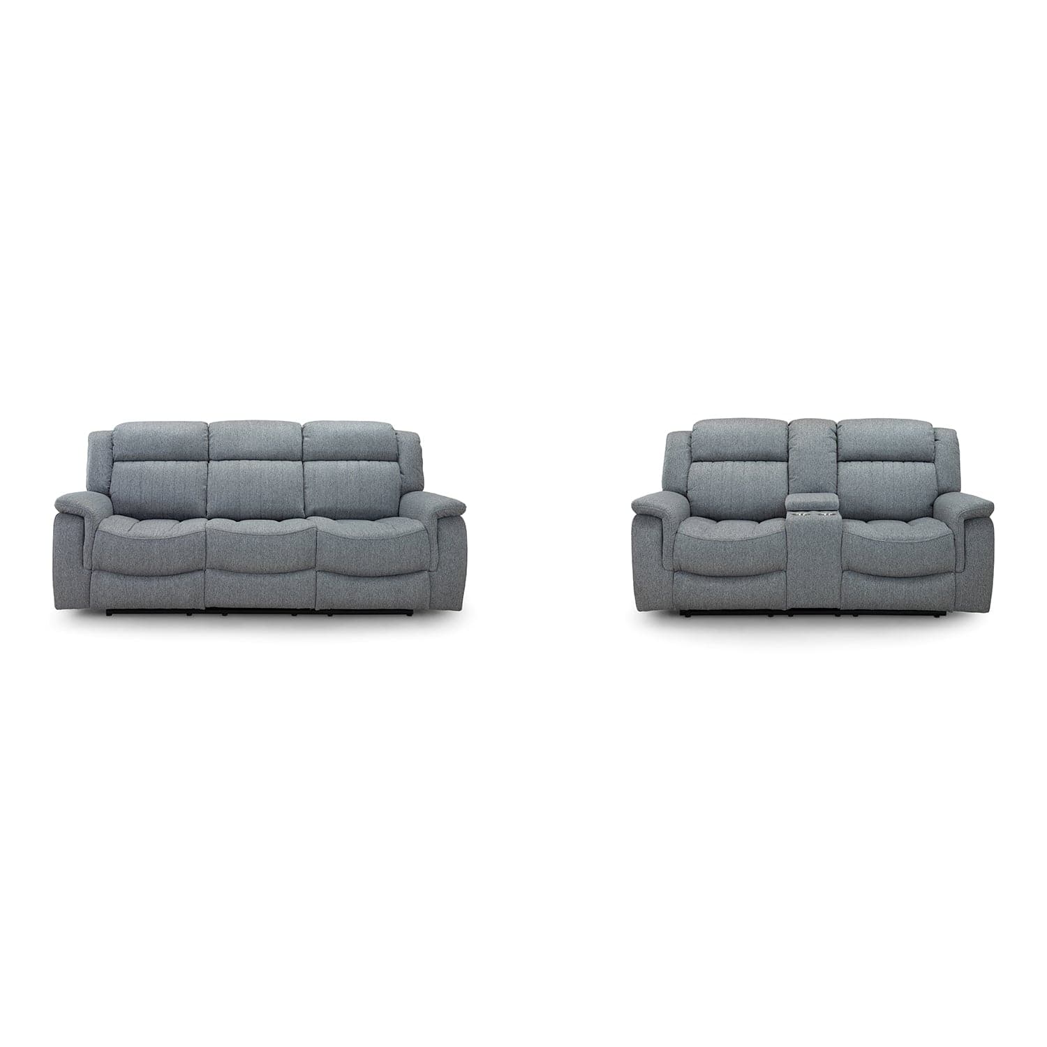 Hamlet 3+2 Power Recliner Sofa Set in Grey - front view 1 (7023948595264)