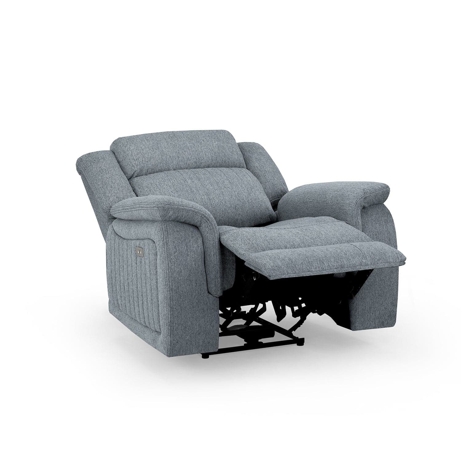 Hamlet Recliner Sofa Grey Armchair - full recliner view (7023949119552)