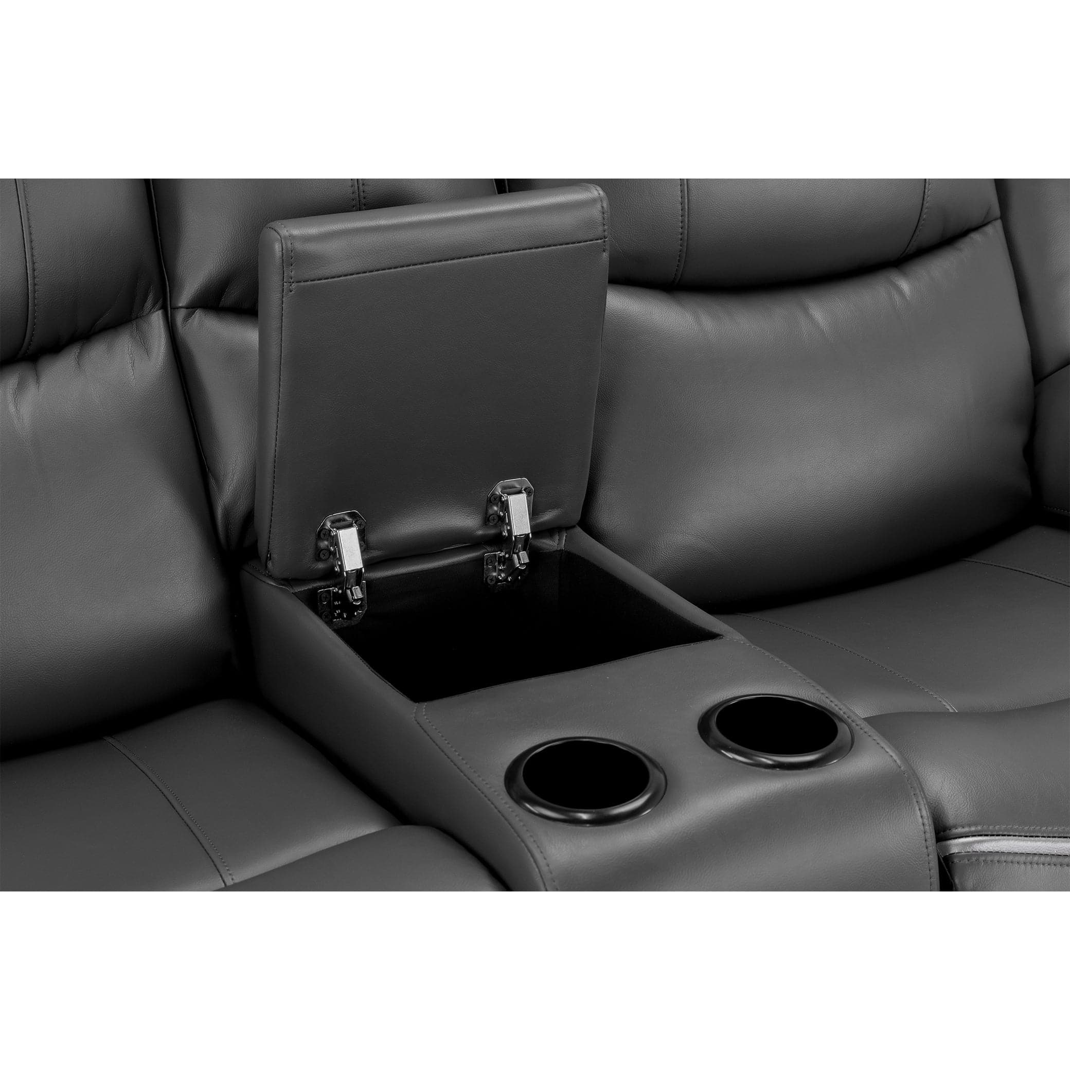 Harald Electric Recliner Sofa Black 3 Seater (7023520153664)
