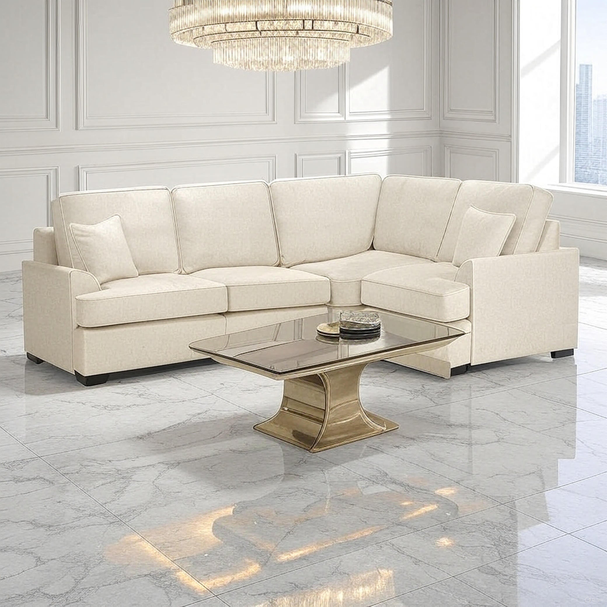 Harley Universal Corner Sofa Beige