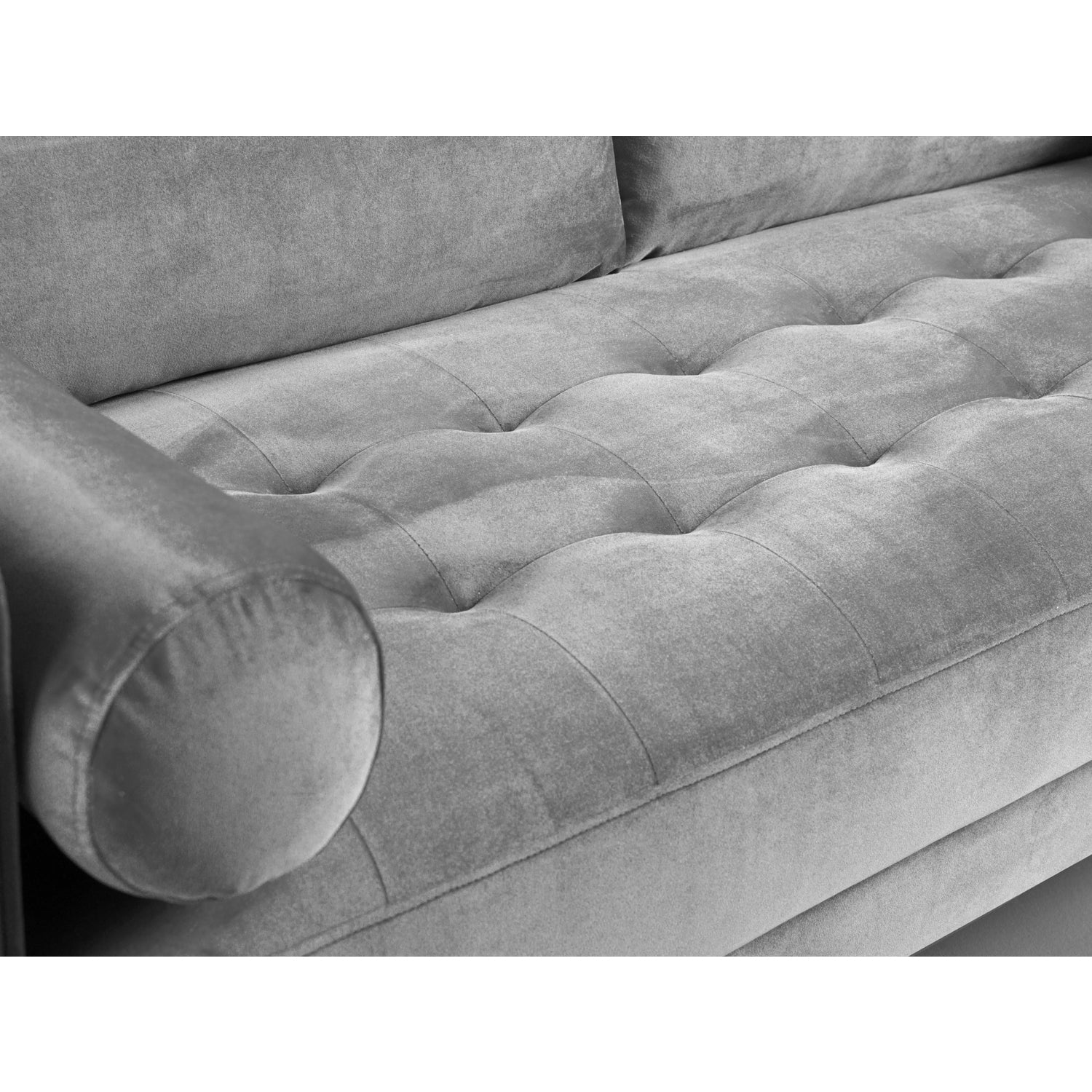 Harper Sofa Plush Grey 4 Seater (7023613050944)