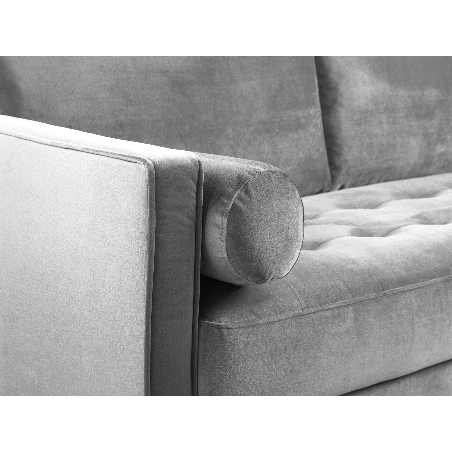 Harper Sofa Plush Grey 4 Seater (7023613050944)