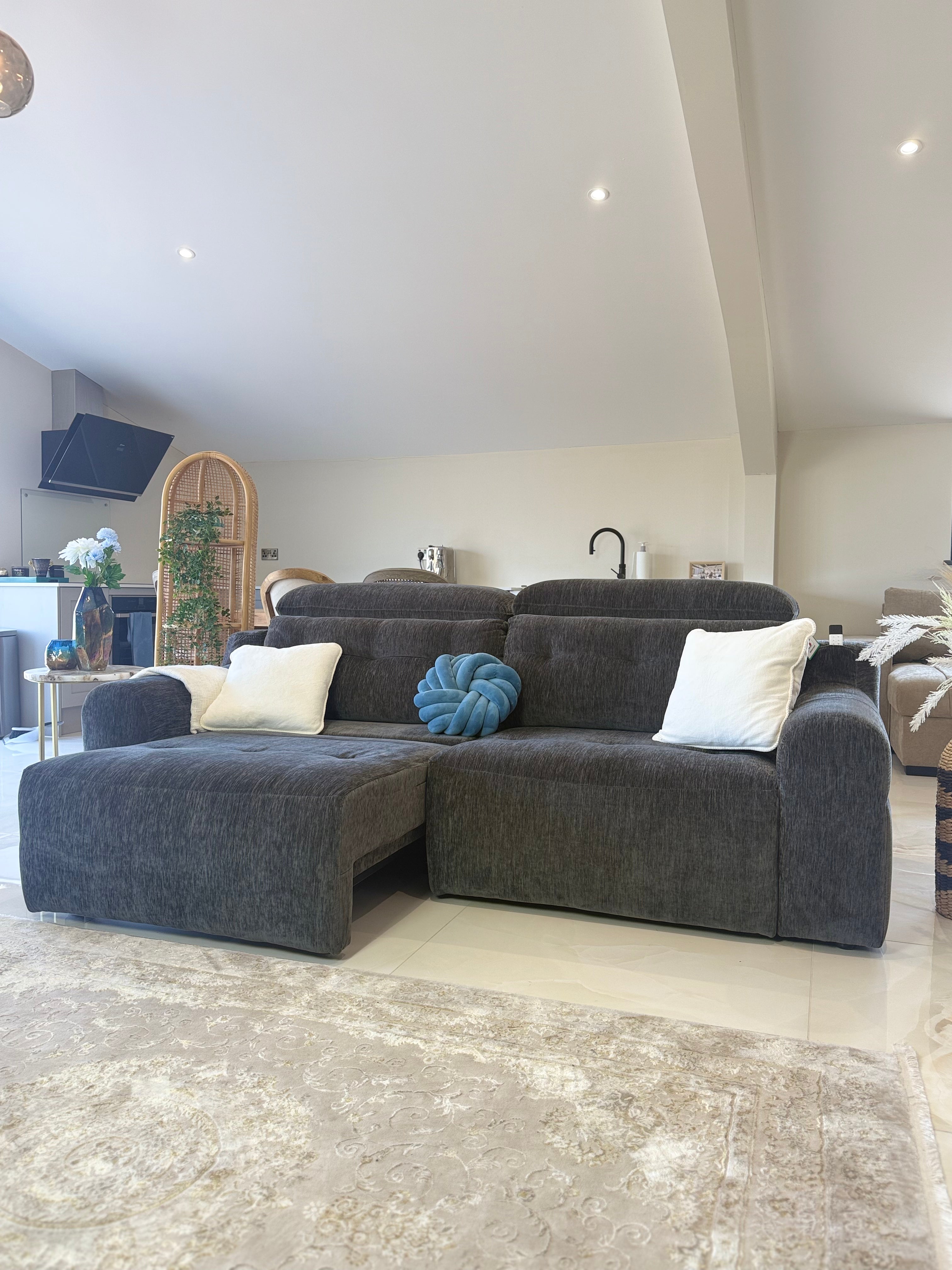 Bolt Electric 3 Seater Sofabed Charcoal Beehive