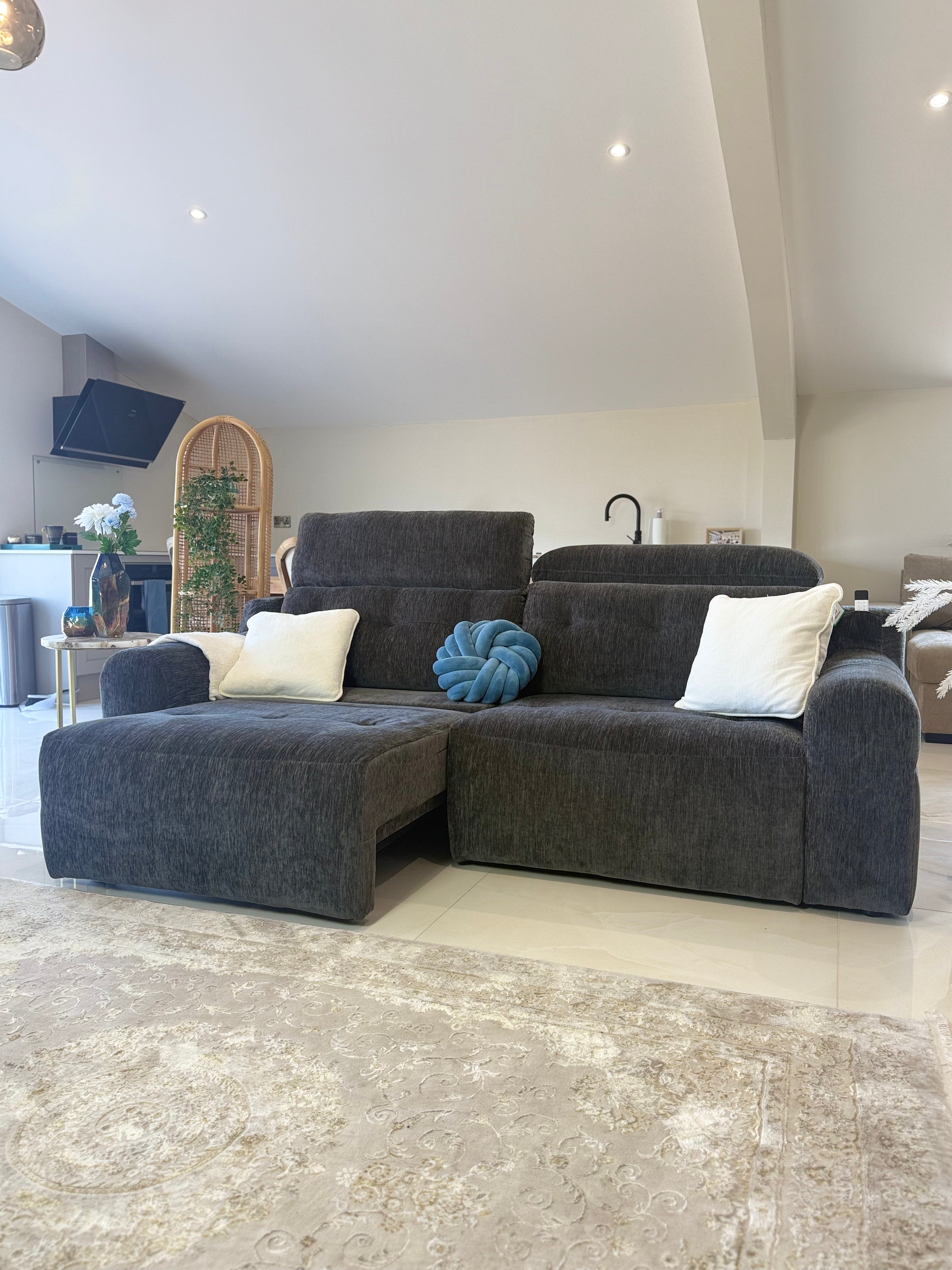 Bolt Electric 3 Seater Sofabed Charcoal Beehive