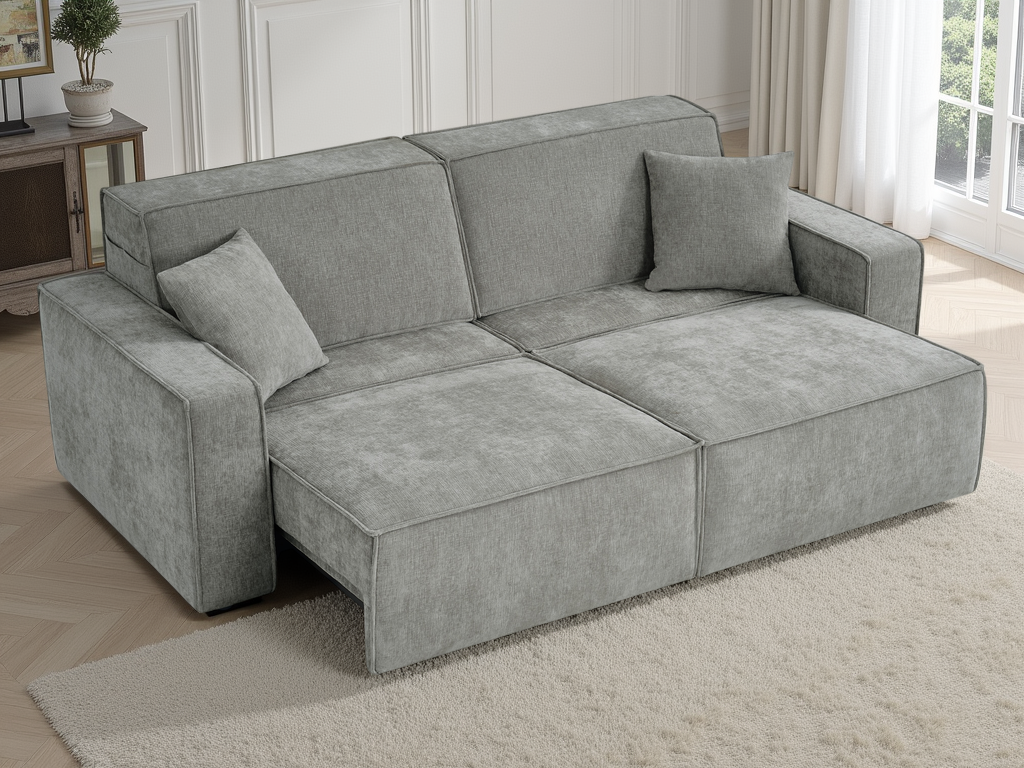 Louie Electric Sofabed Grey 3 Seater - AMC Furniture