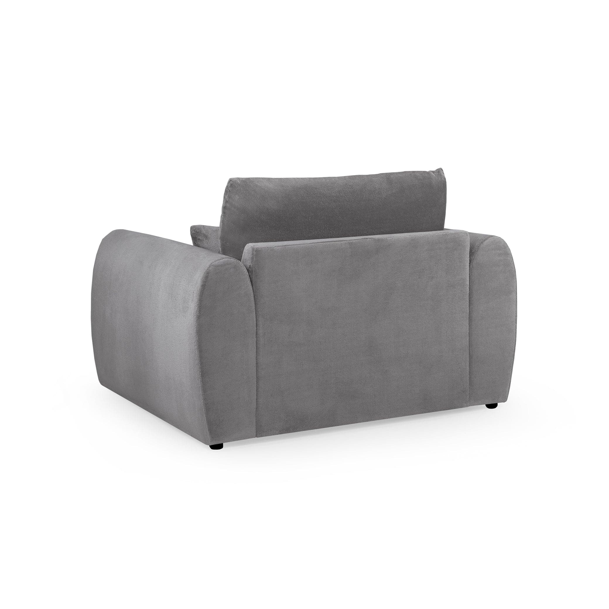 Hugo Sofa Grey Armchair - back view (7024880484416)