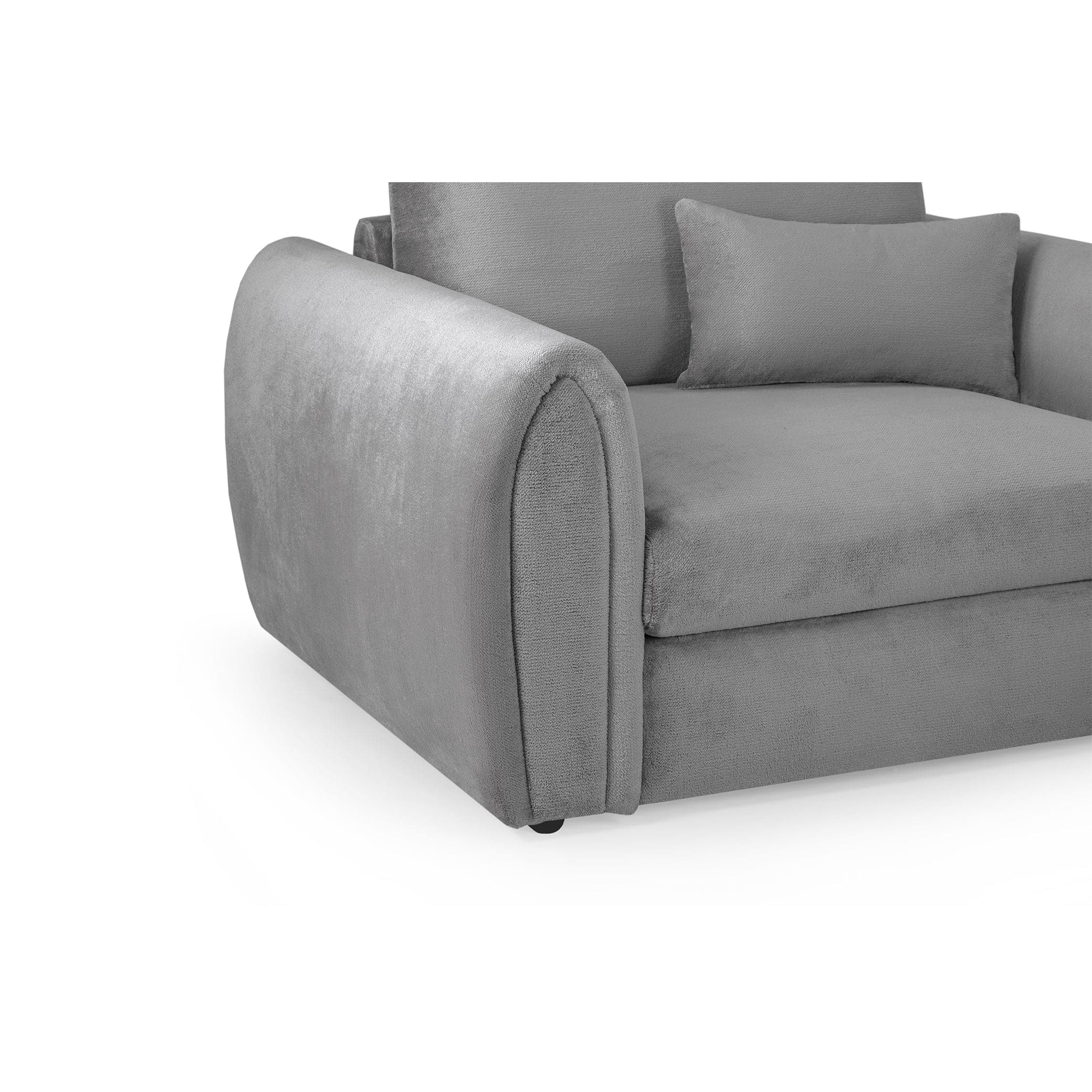 Hugo Sofa Grey Armchair - left side view (7024880484416)