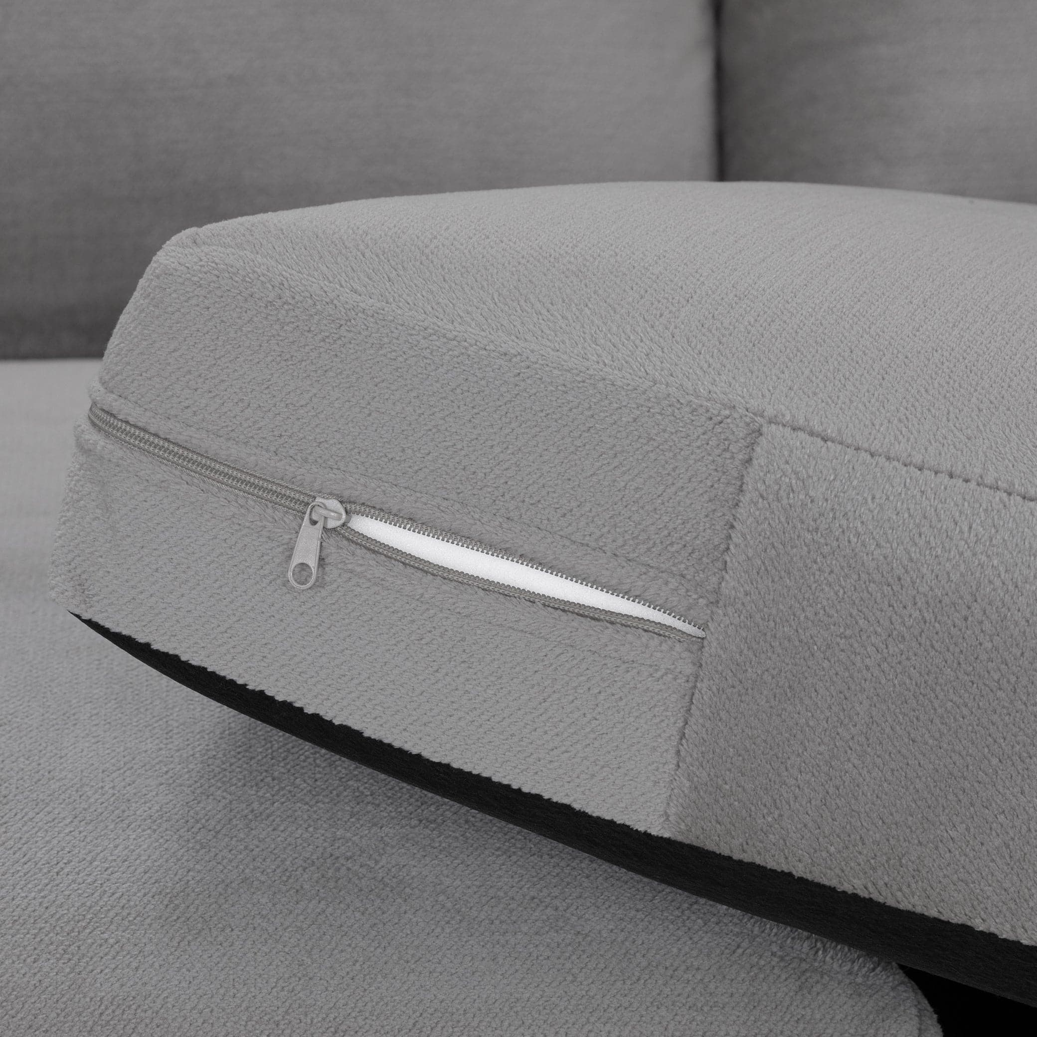 Hugo Sofa Grey Large Corner - foam view (7024881893440)