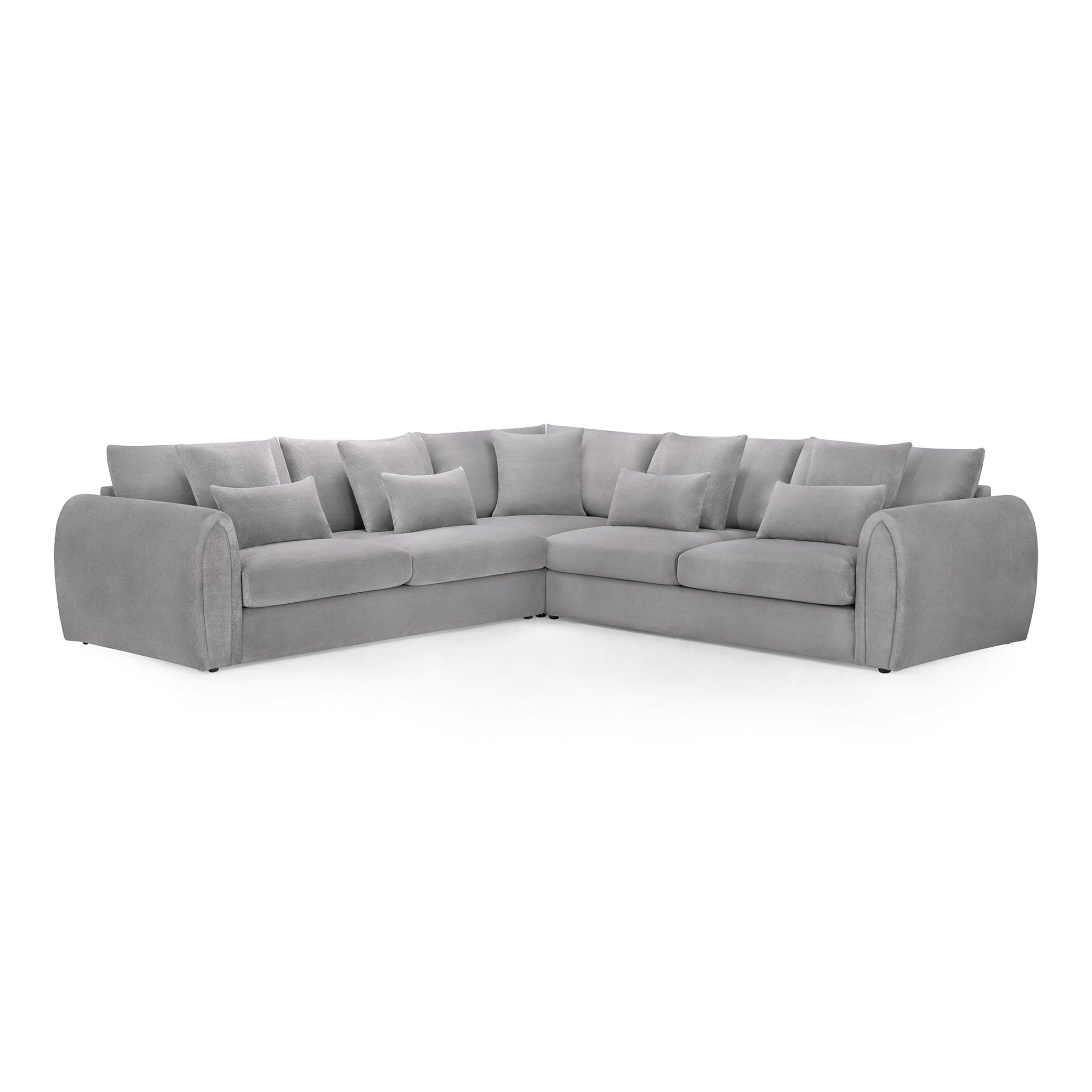 Hugo Sofa Grey Large Corner - front view (7024881893440)