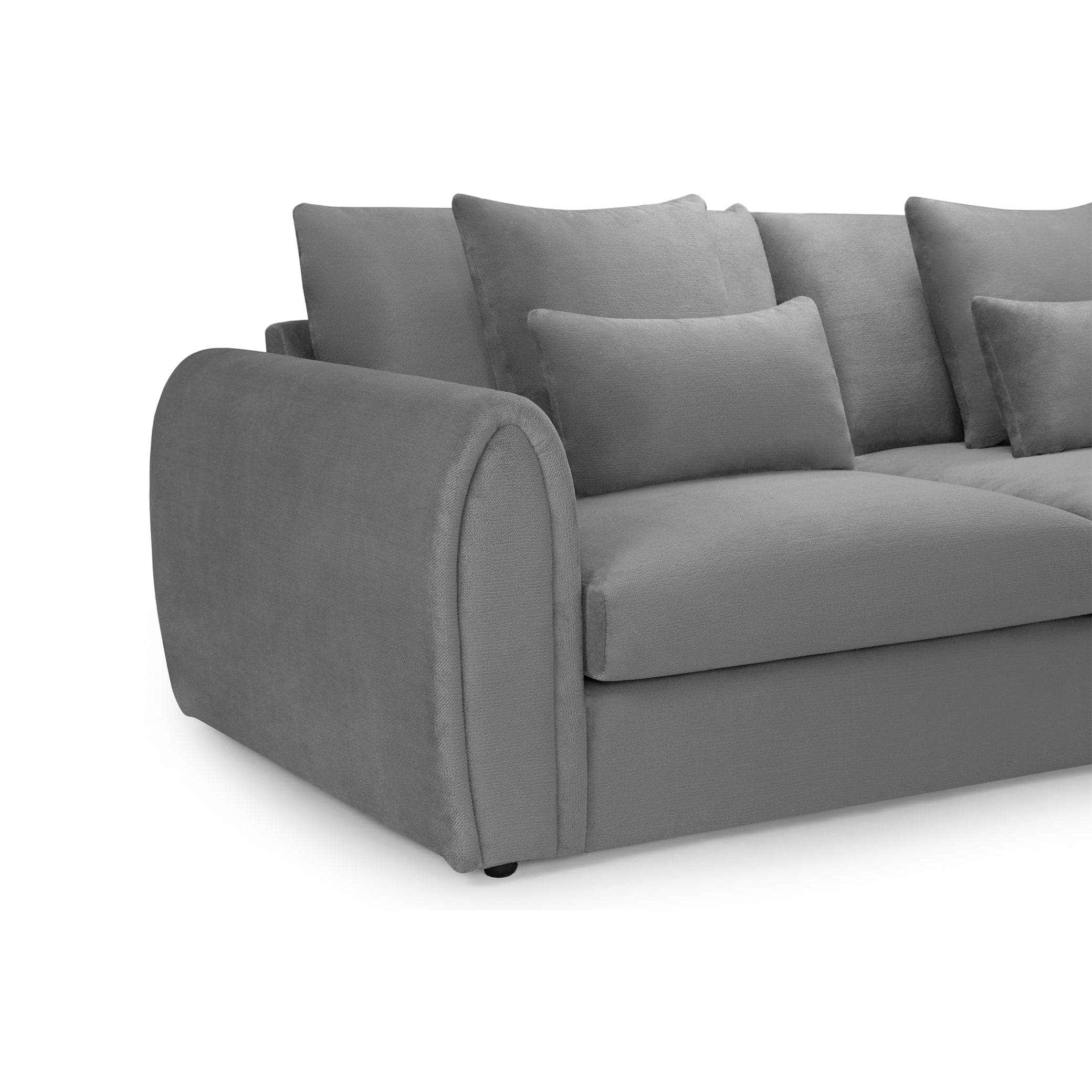 Hugo Sofa Grey Large Corner - left side view (7024881893440)