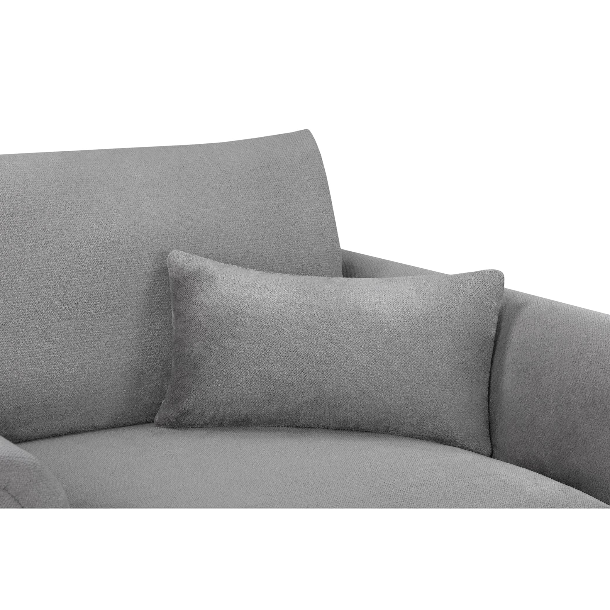 Hugo Sofa Grey Large Corner - right side view (7024881893440)