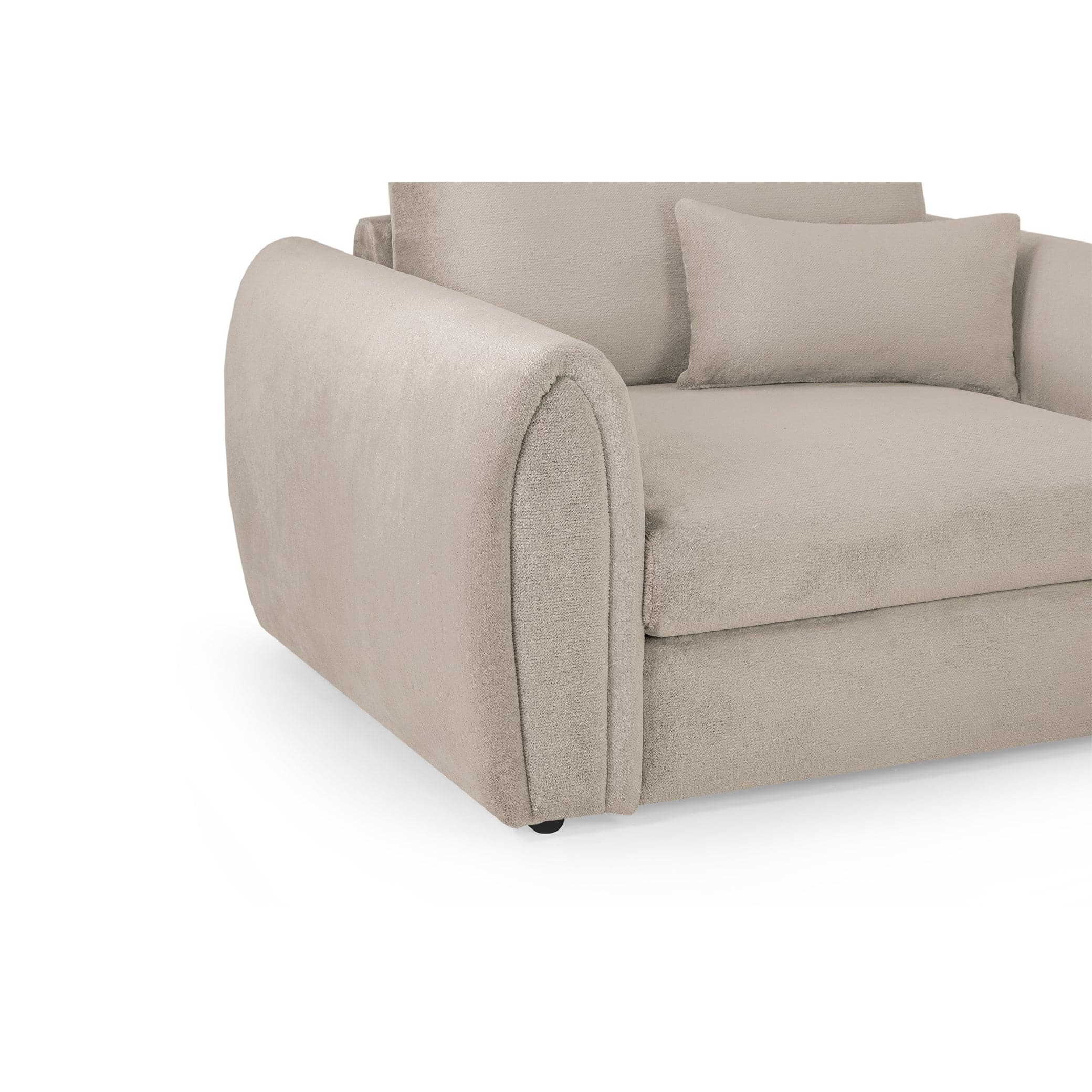 Hugo Sofa Mocha Armchair - armrest view (7024881172544)