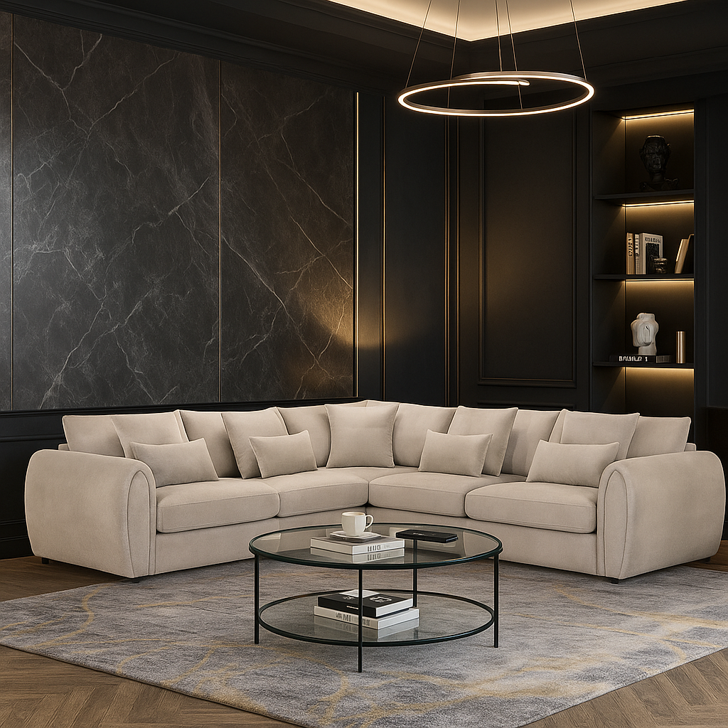 Hugo Sofa Mocha Large Corner