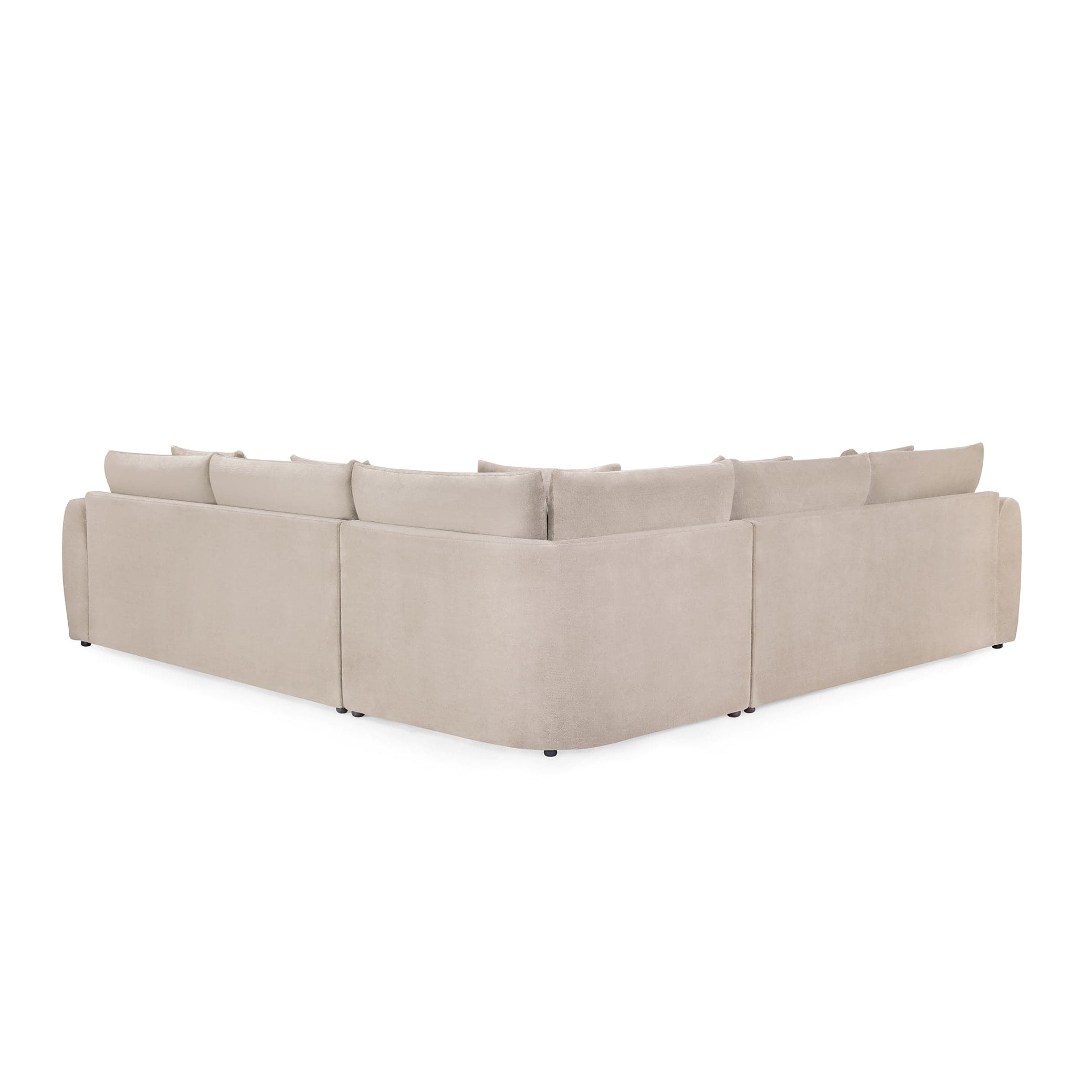 Hugo Sofa Mocha Large Corner - back view (7024882253888)