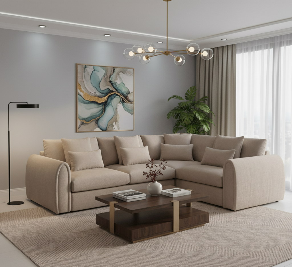 Hugo Sofa Mocha Right Hand Facing Corner