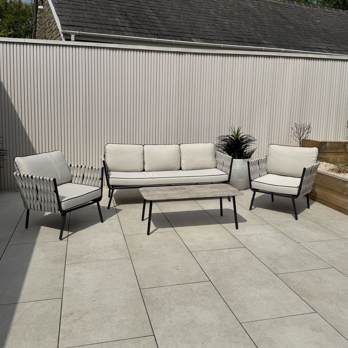 Axel Aluminium & Rope Lounge Set (14929984192890)