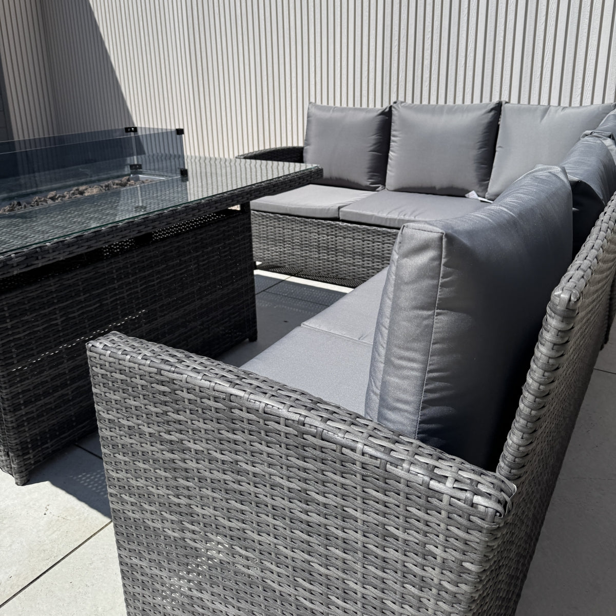Poppy Corner Firepit Dining Set (14930022433146)