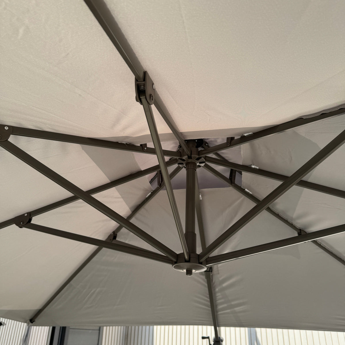 3m Rotating Cantilever Parasol in Dark Grey (Base included) B Womack