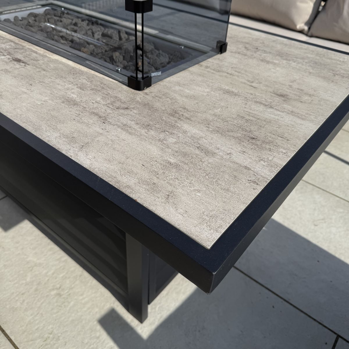 Sienna Firepit Sofa Dining Set in Beige (14930005492090)