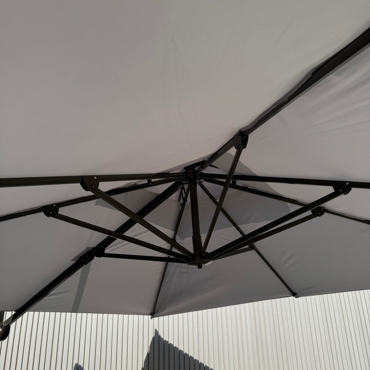 3m Rotating Cantilever Parasol in Medium Grey (Base Included) B Womack