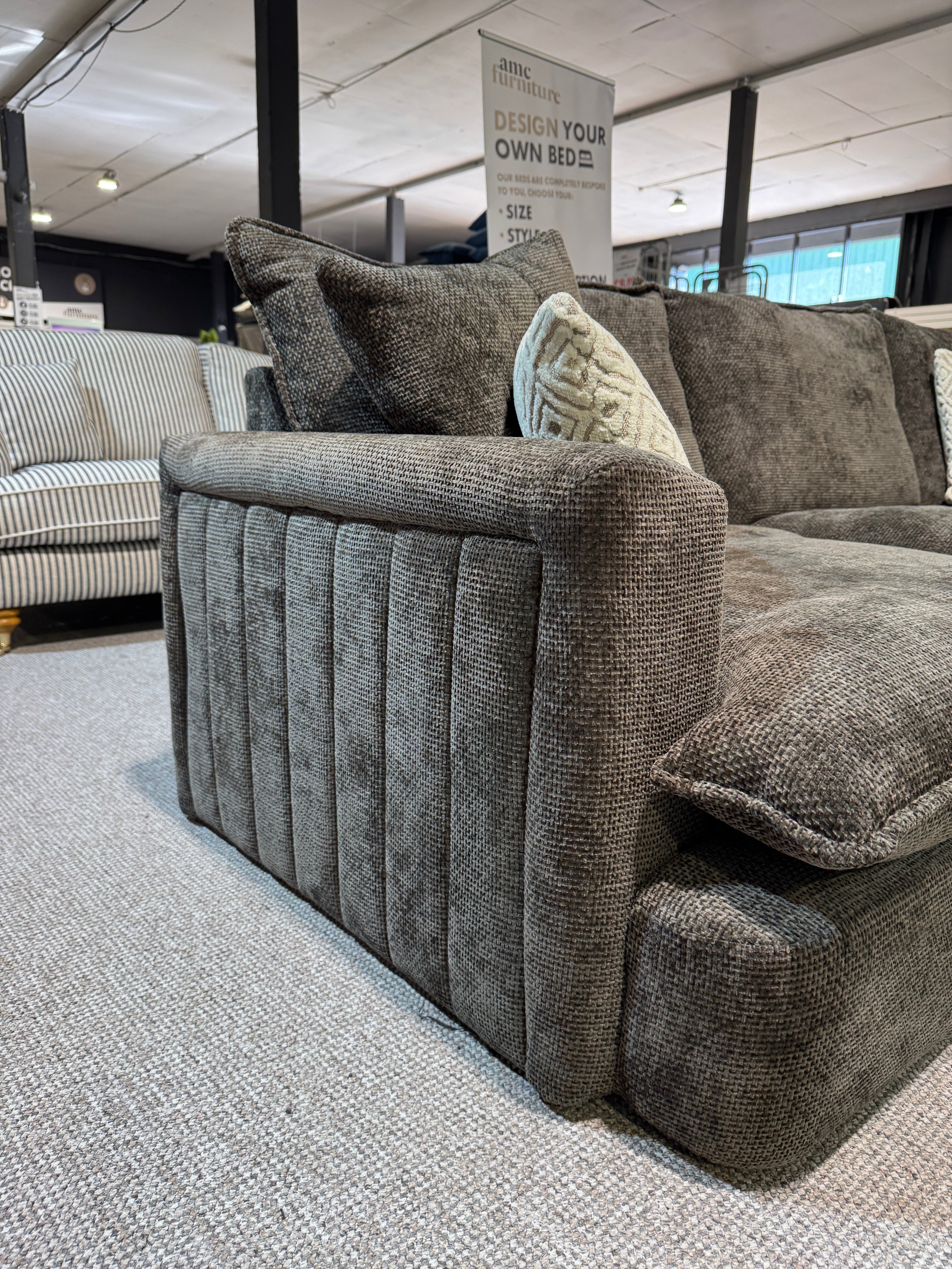 Buckley 2C2 Equal Corner Sofa in Jude Chocolate (Ex Display)