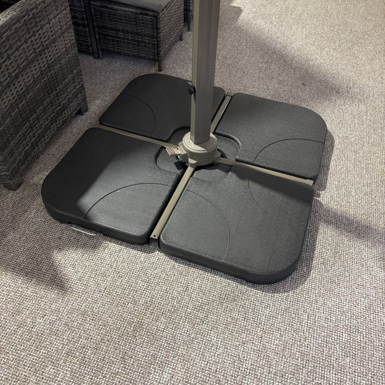 3m Rotating Cantilever Parasol in Medium Grey (Base Included) (14930020303226)