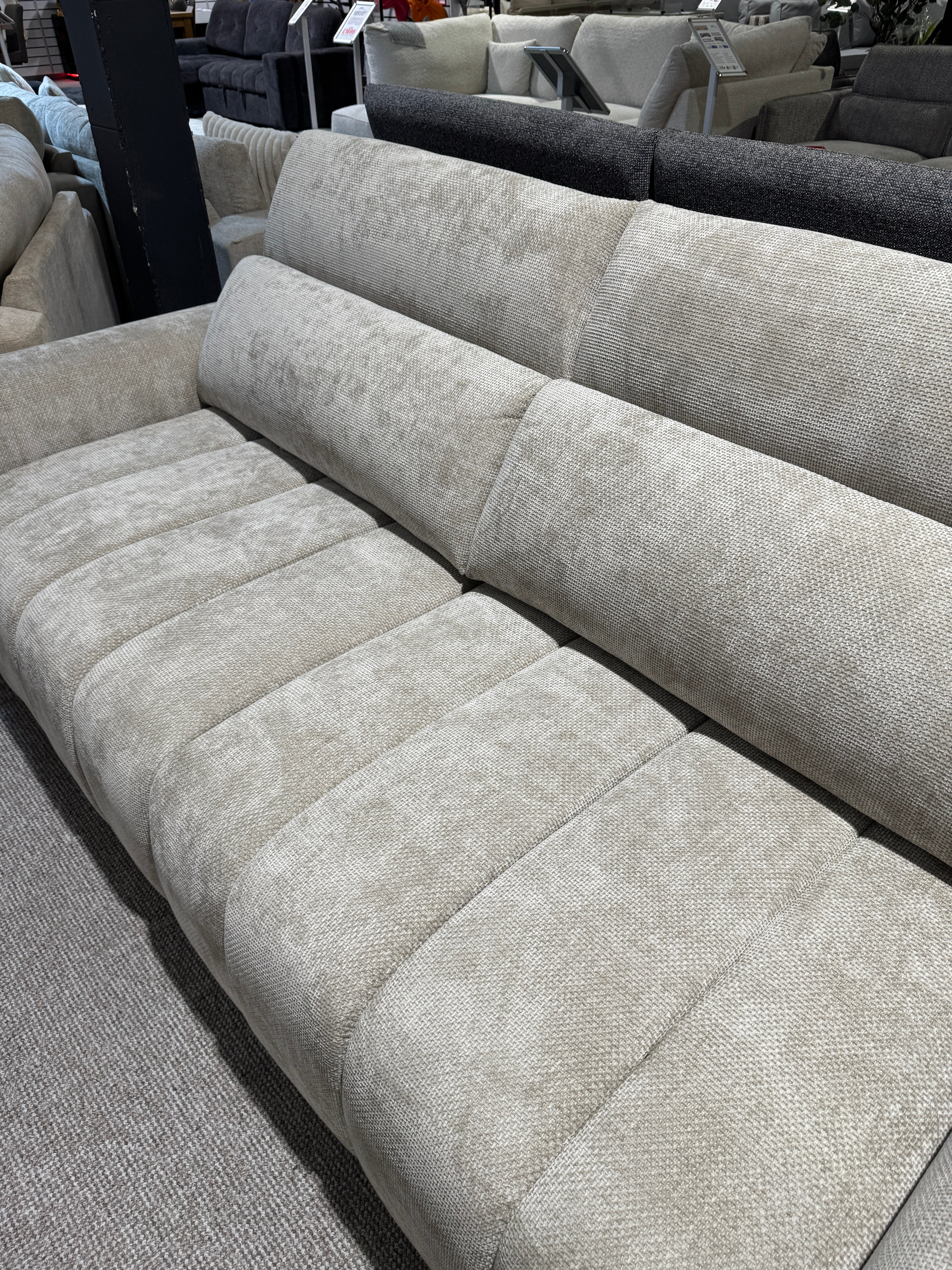 April Electric Power Slider Sofa in Champagne B Womack