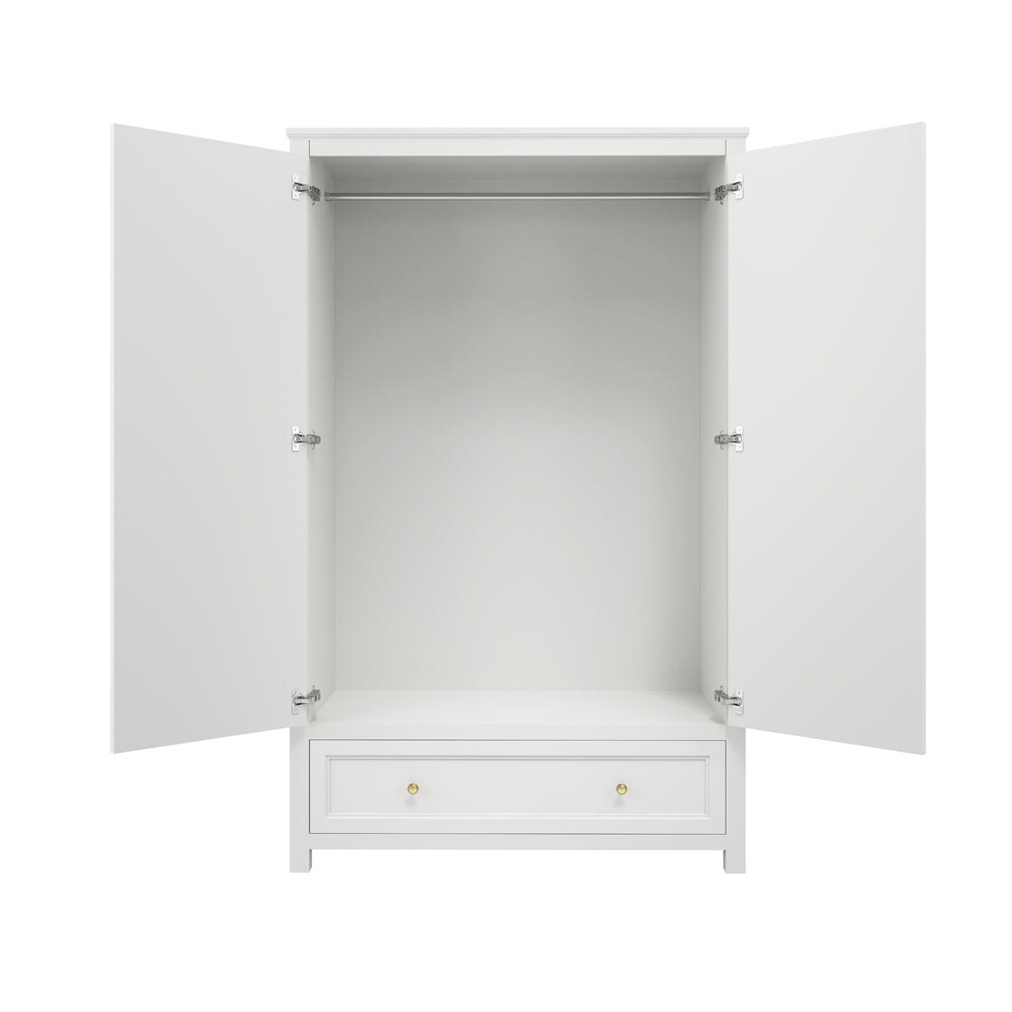 IVES WHITE 2 DOOR WARDROBE (2 PACKS) (14969140740474)