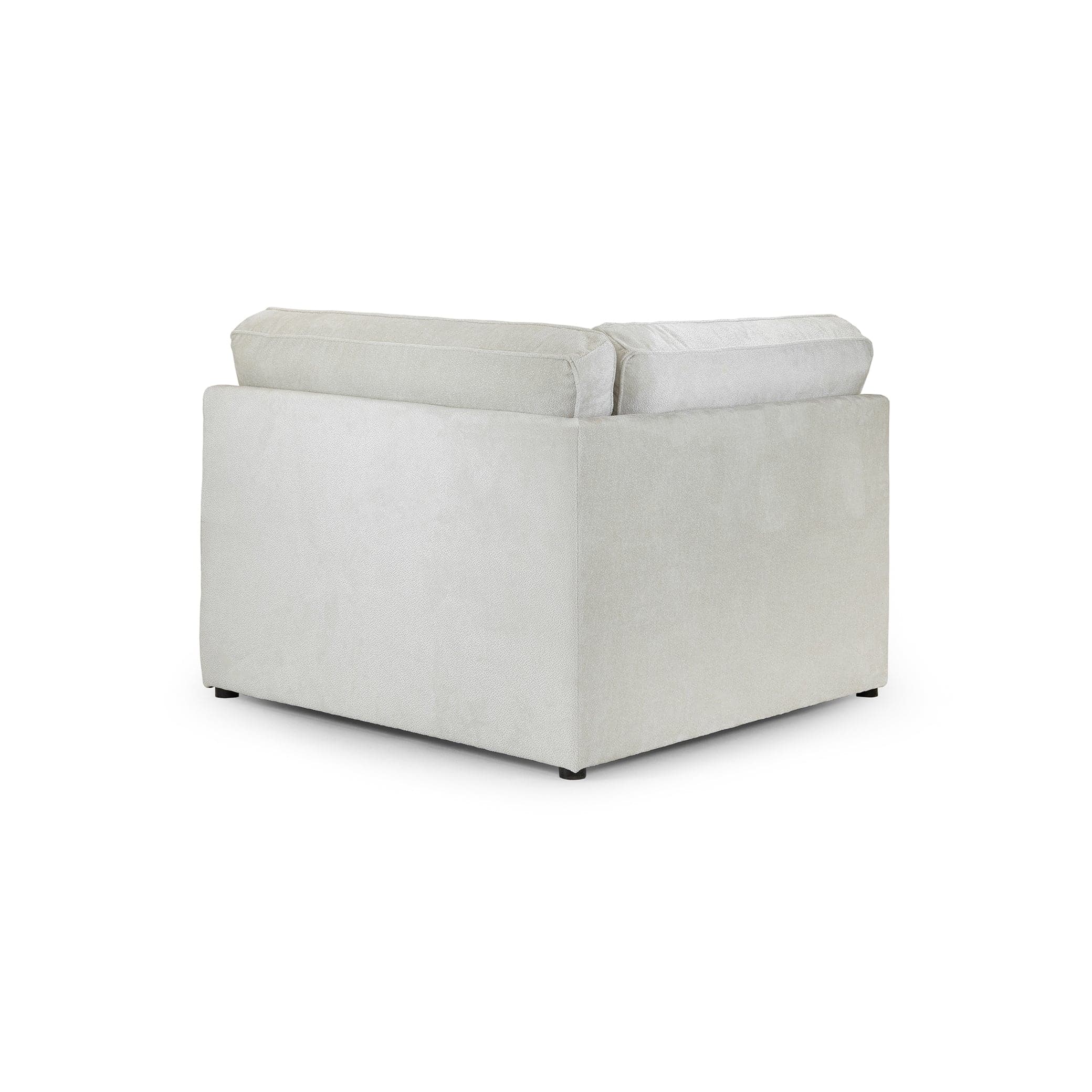 Ivory modular corner sofa piece – back view (7024673325120)