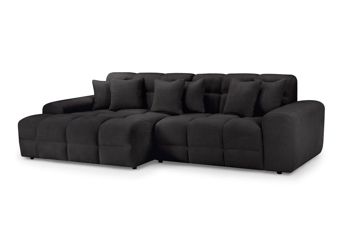 Eve Corner Sofa Grey Left Hand Facing Beehive