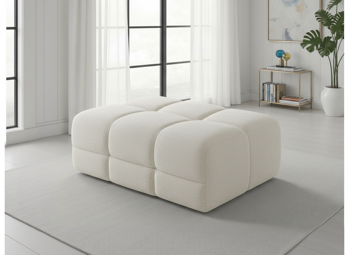 Eve Footstool Neutral (Cancelled Order) - AMC Furniture