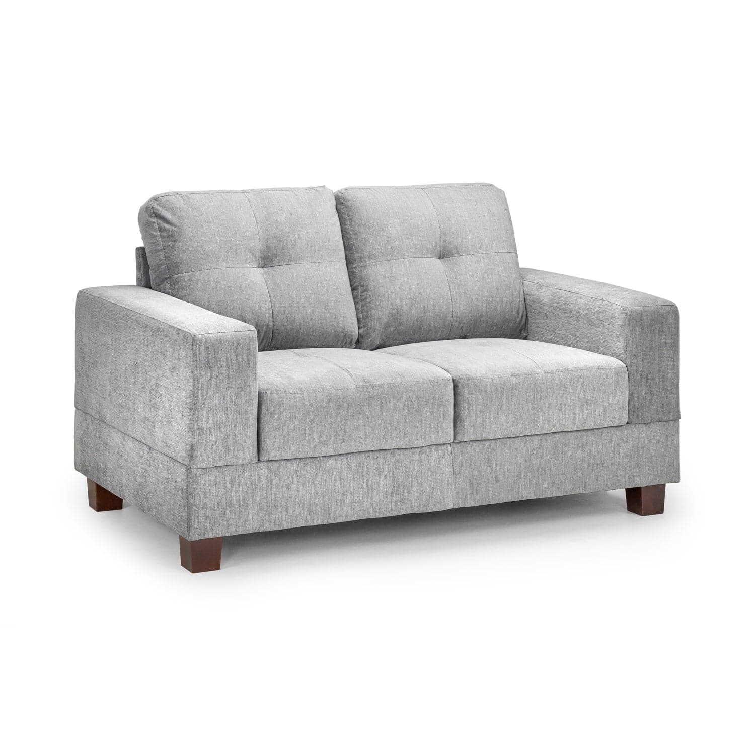 Jerry Sofa Grey Fabric 2 Seater (7023873687616)