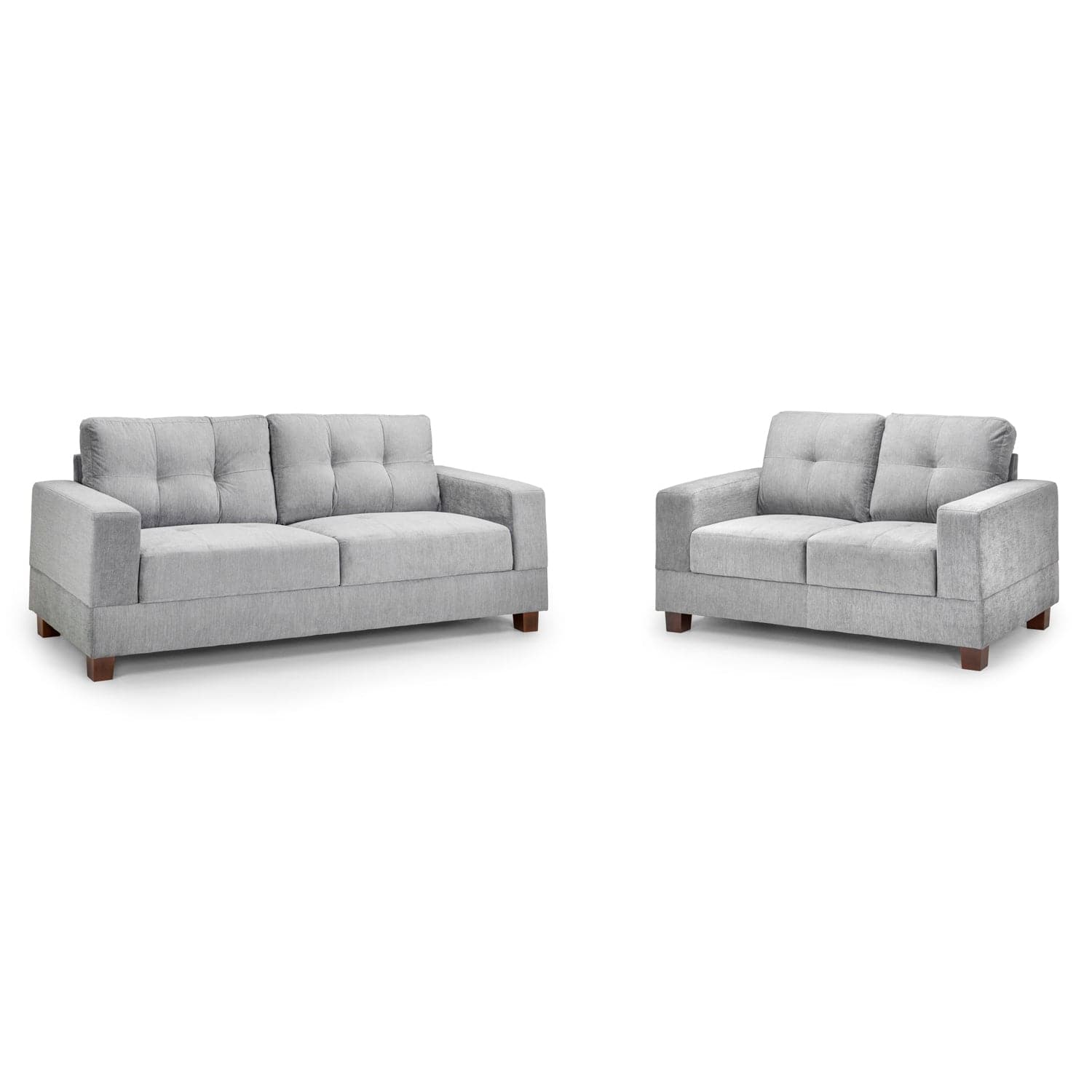 Jerry Sofa Grey Fabric 3+2 Set (7023868969024)
