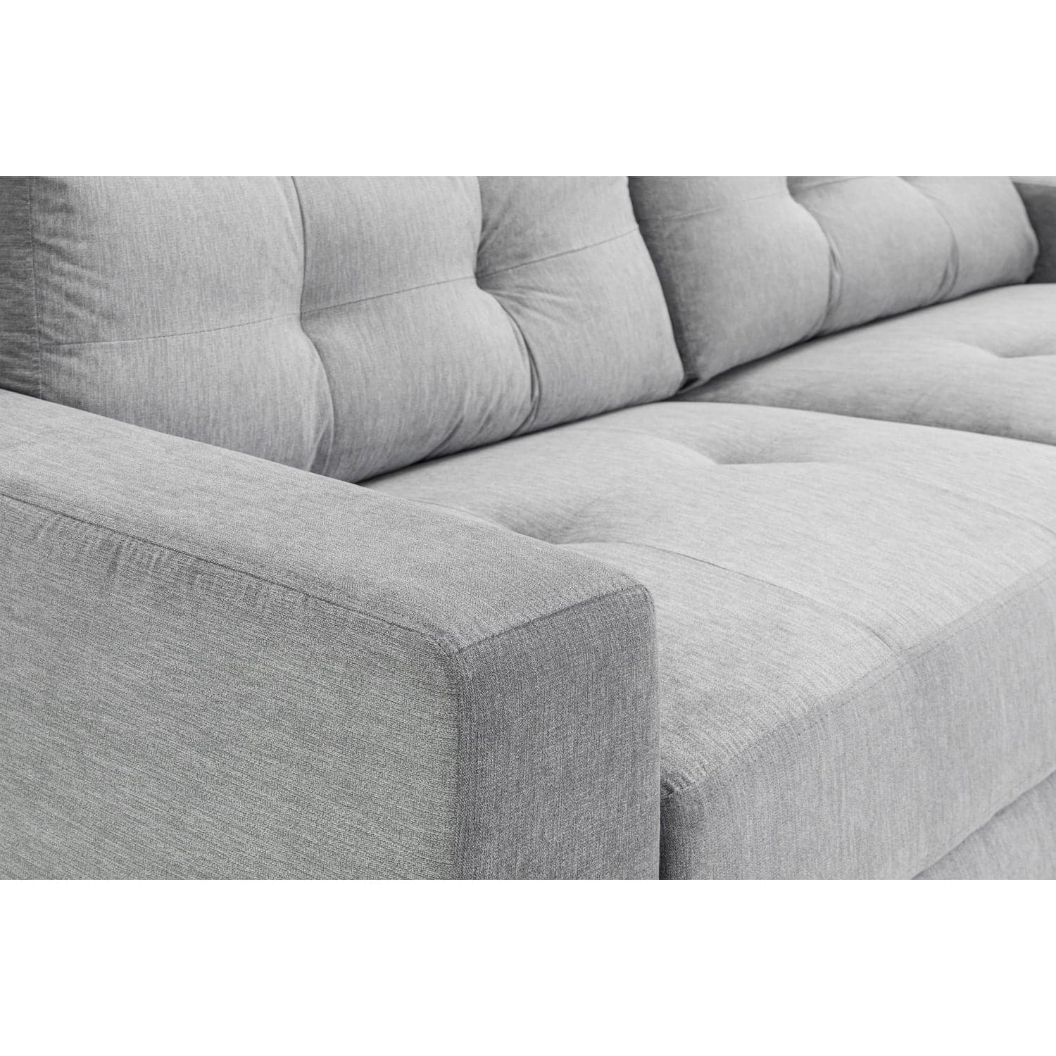 Jerry Sofa Grey Fabric 2 Seater (7023873687616)