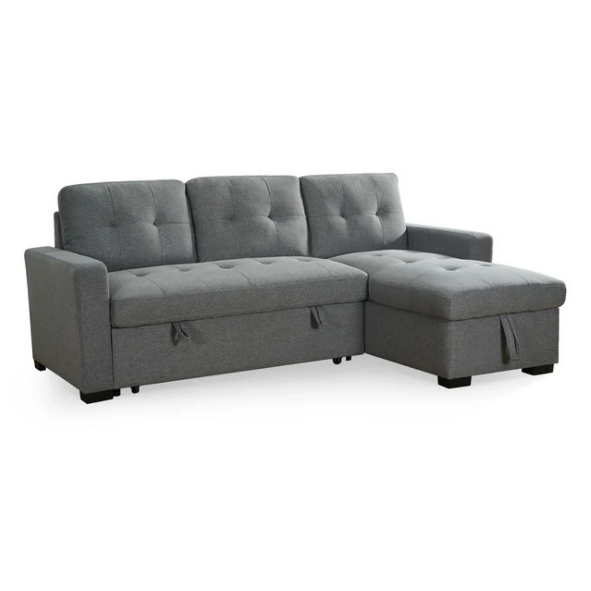 Joseph Grey Universal Corner Sofabed, front view (15320507974010)
