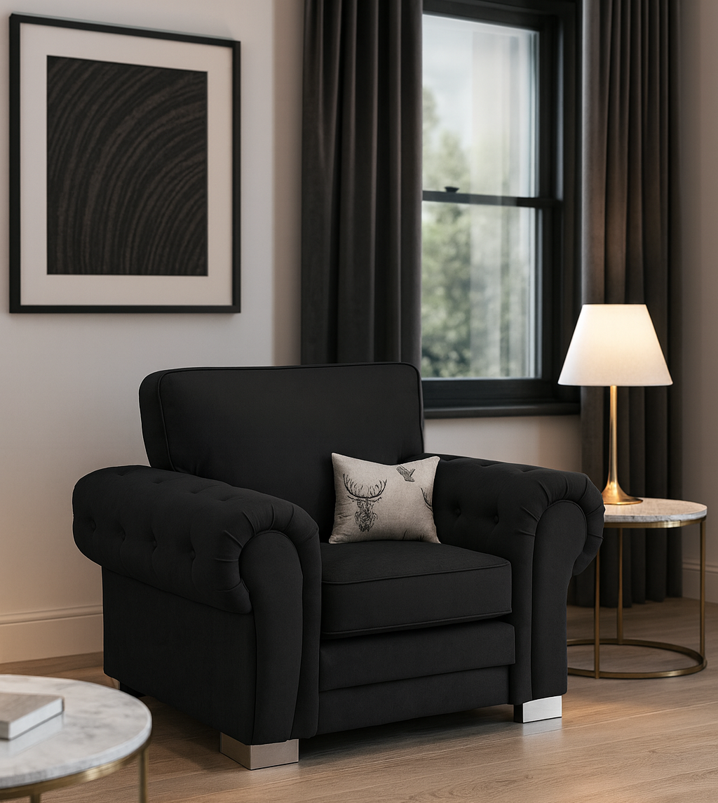 Jude Fullback Sofa Black Armchair (7026795905088)