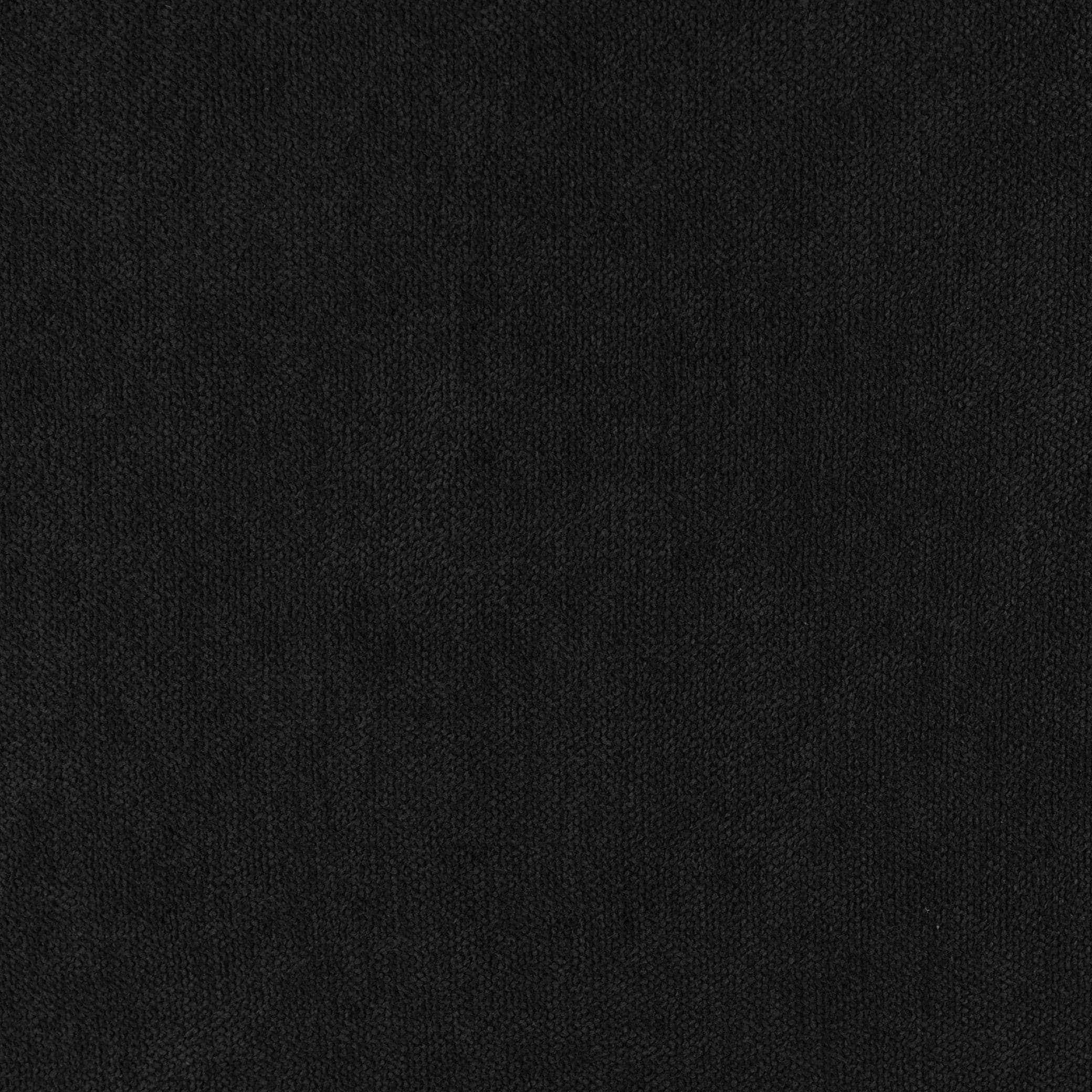 Jude Fullback Sofa Black Swivel Chair - close up fabric view (7026788499520)