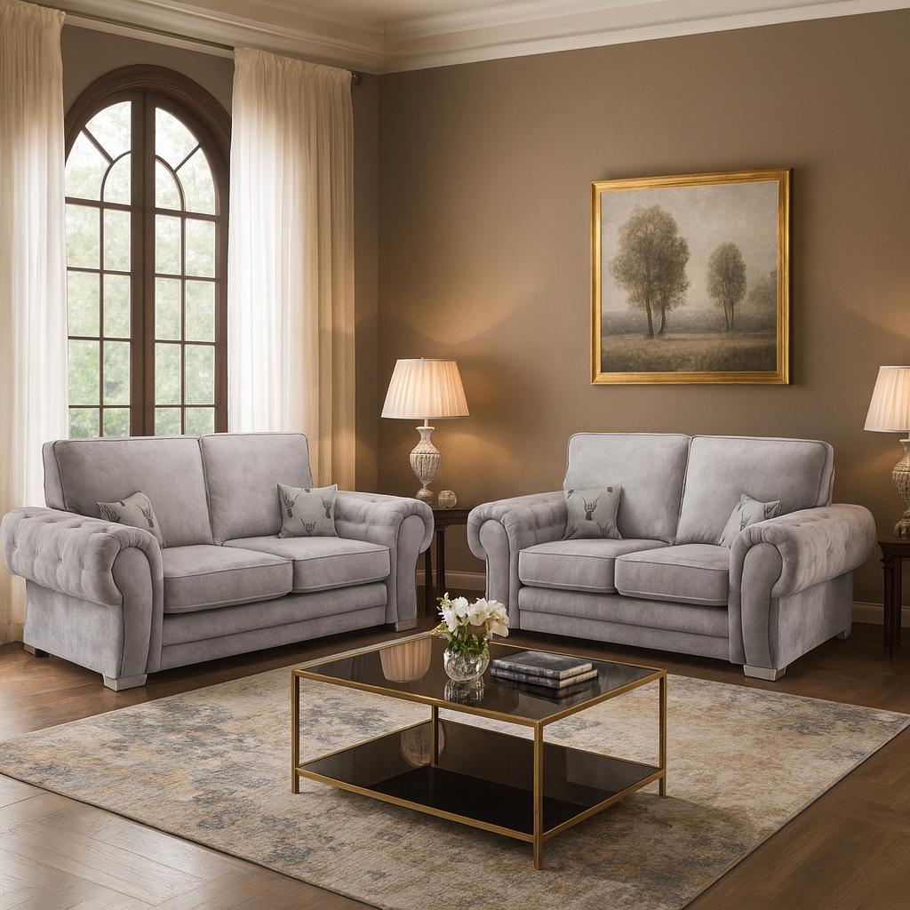Jude Fullback Sofa Grey 3+2 Set