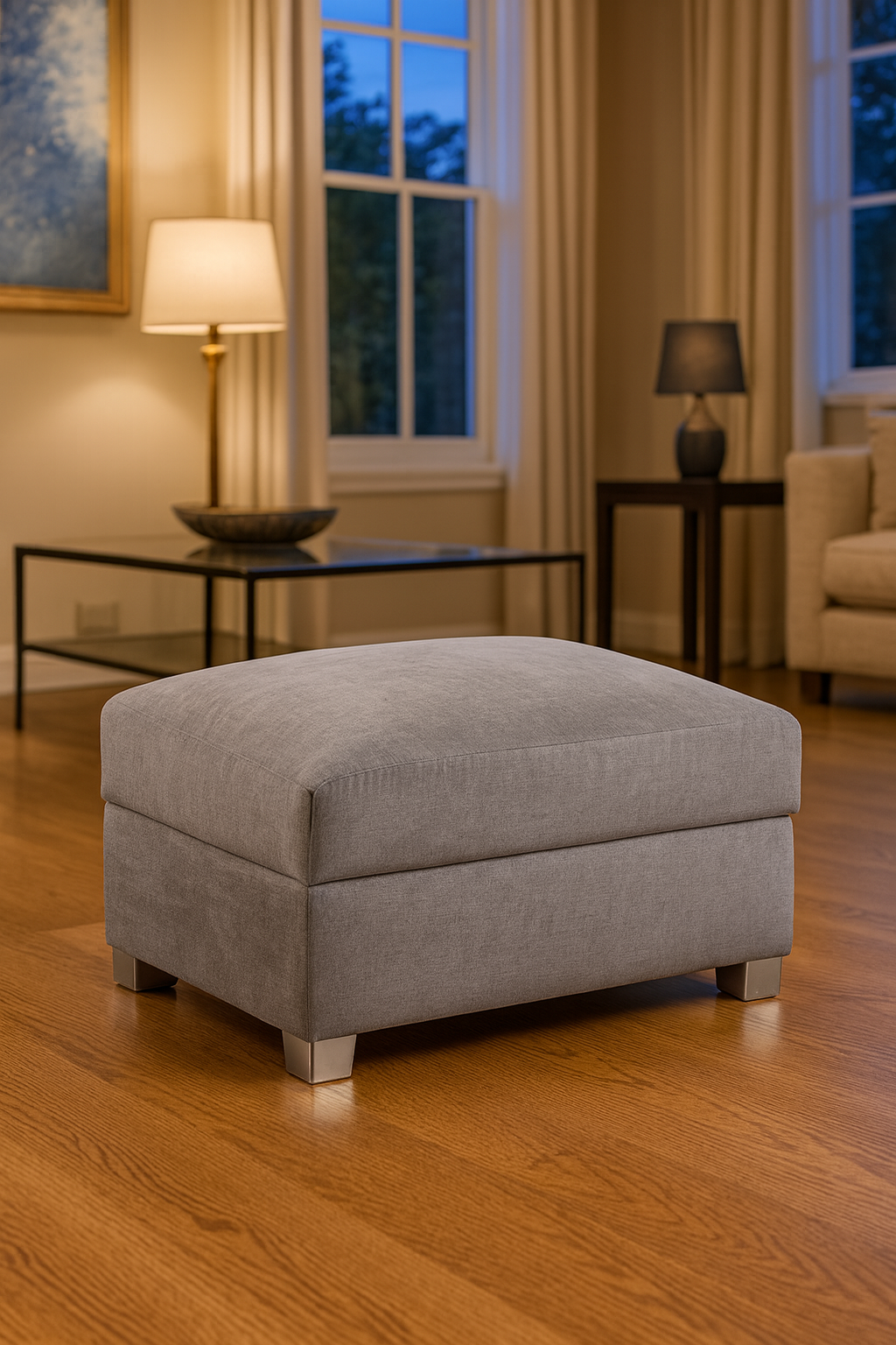 Jude Fullback Sofa Grey Footstool (7026781847616)