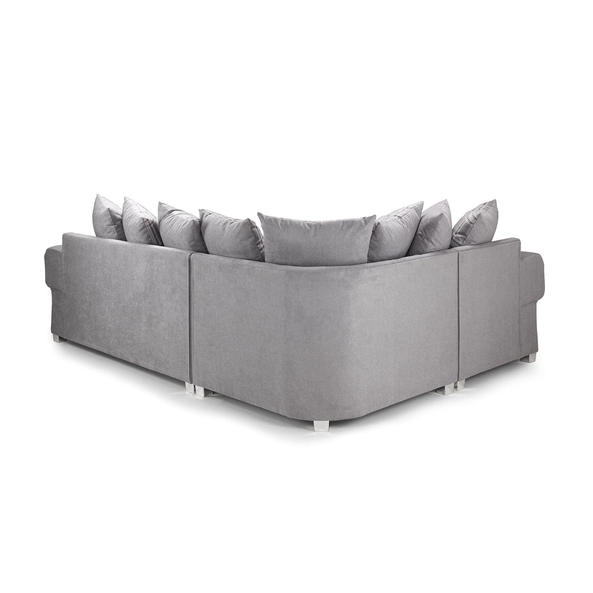Jude Grey LH Corner Sofa - back view (7026802458688)