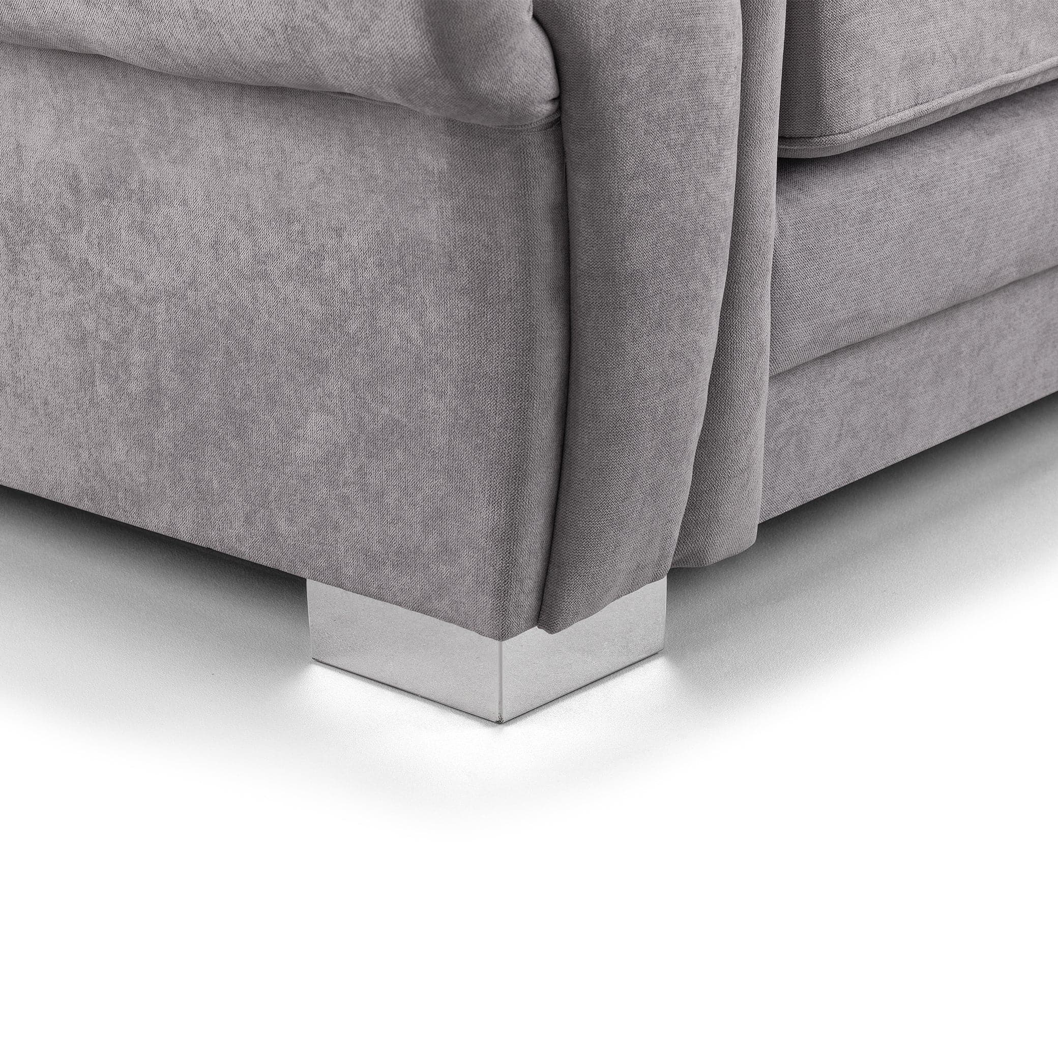 Jude Grey LH Corner Sofa - bottom view (7026802458688)