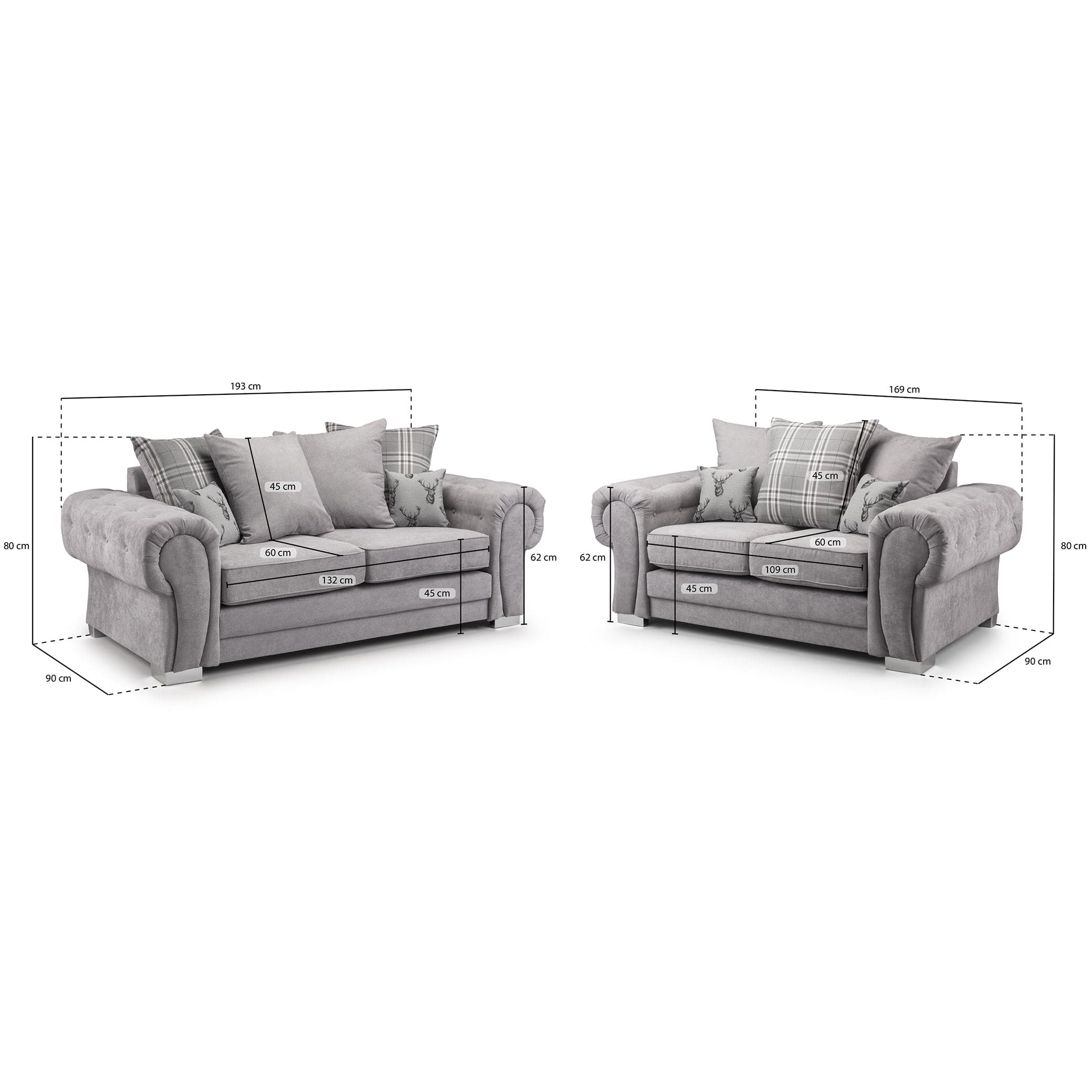 Jude Scatterback Grey Three Plus Two Sofa Set - measurement view (7026804031552)