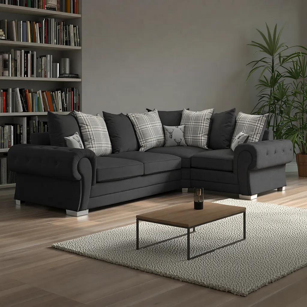 Jude Scatterback Sofa Black Right Hand Facing Corner (7026807504960)