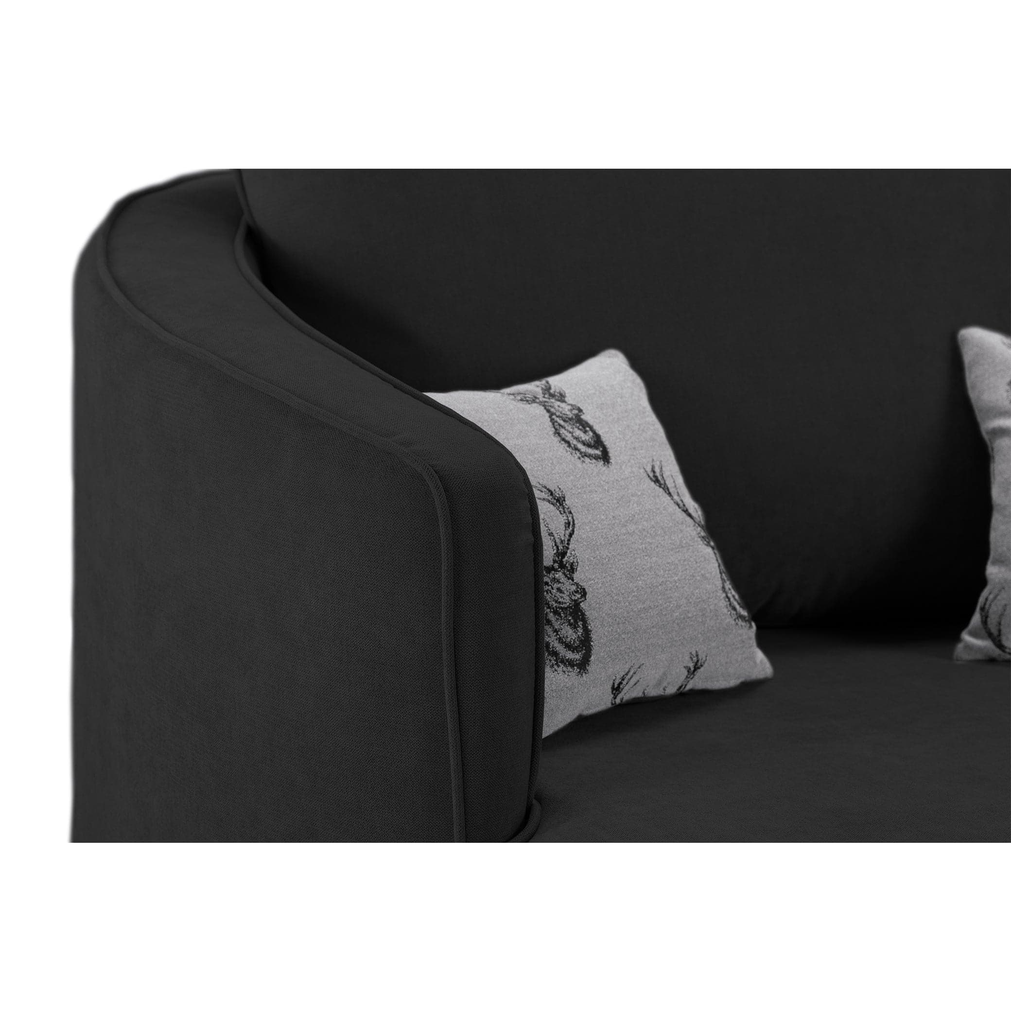 Jude Scatterback Sofa Black Swivel Chair -armrest view (7026808225856)