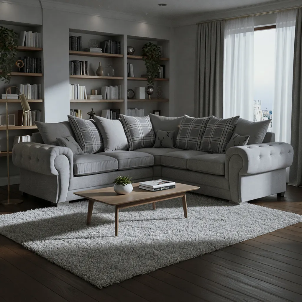 Jude Scatterback Sofa Grey Right Hand Facing Corner (7026802163776)