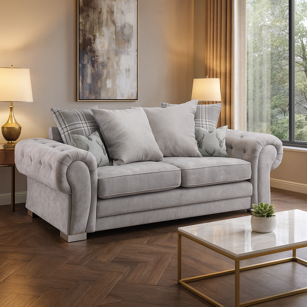 Jude Scatterback Sofabed Grey 3 Seater (7026812977216)