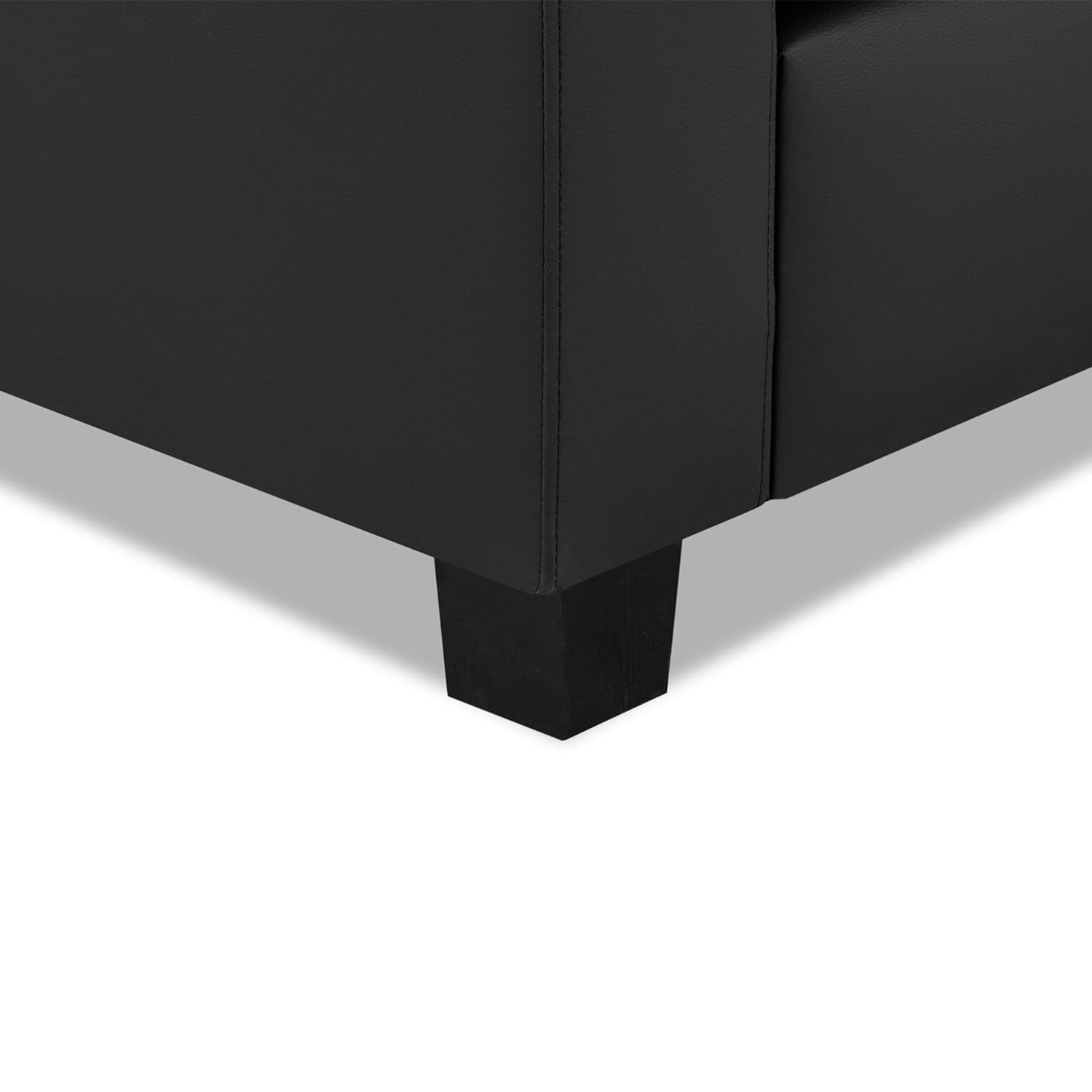 Kew Armchair in Black - bottom view (7023851864128)