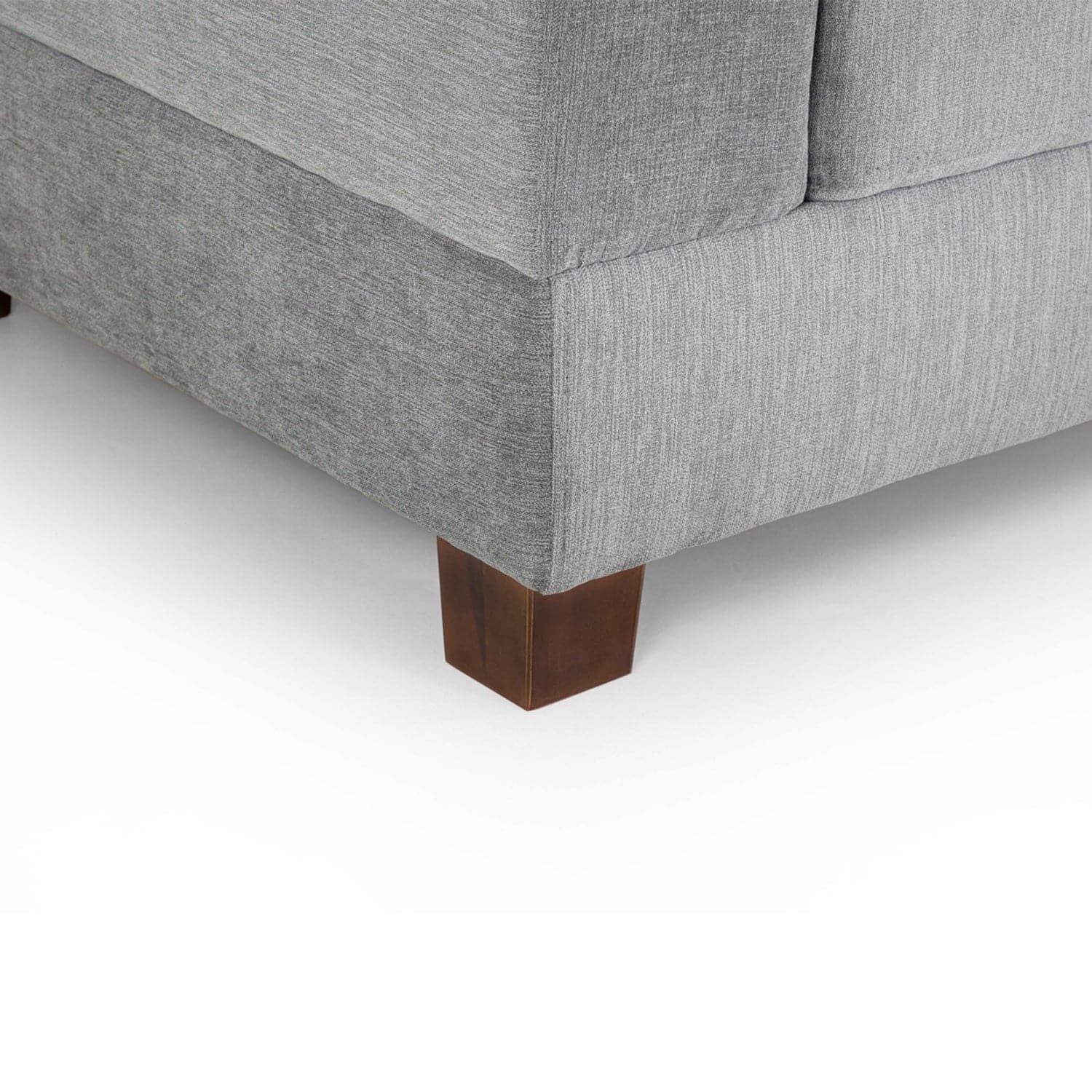 Kew Armchair in Grey Fabric - bottom view (7023875031104)